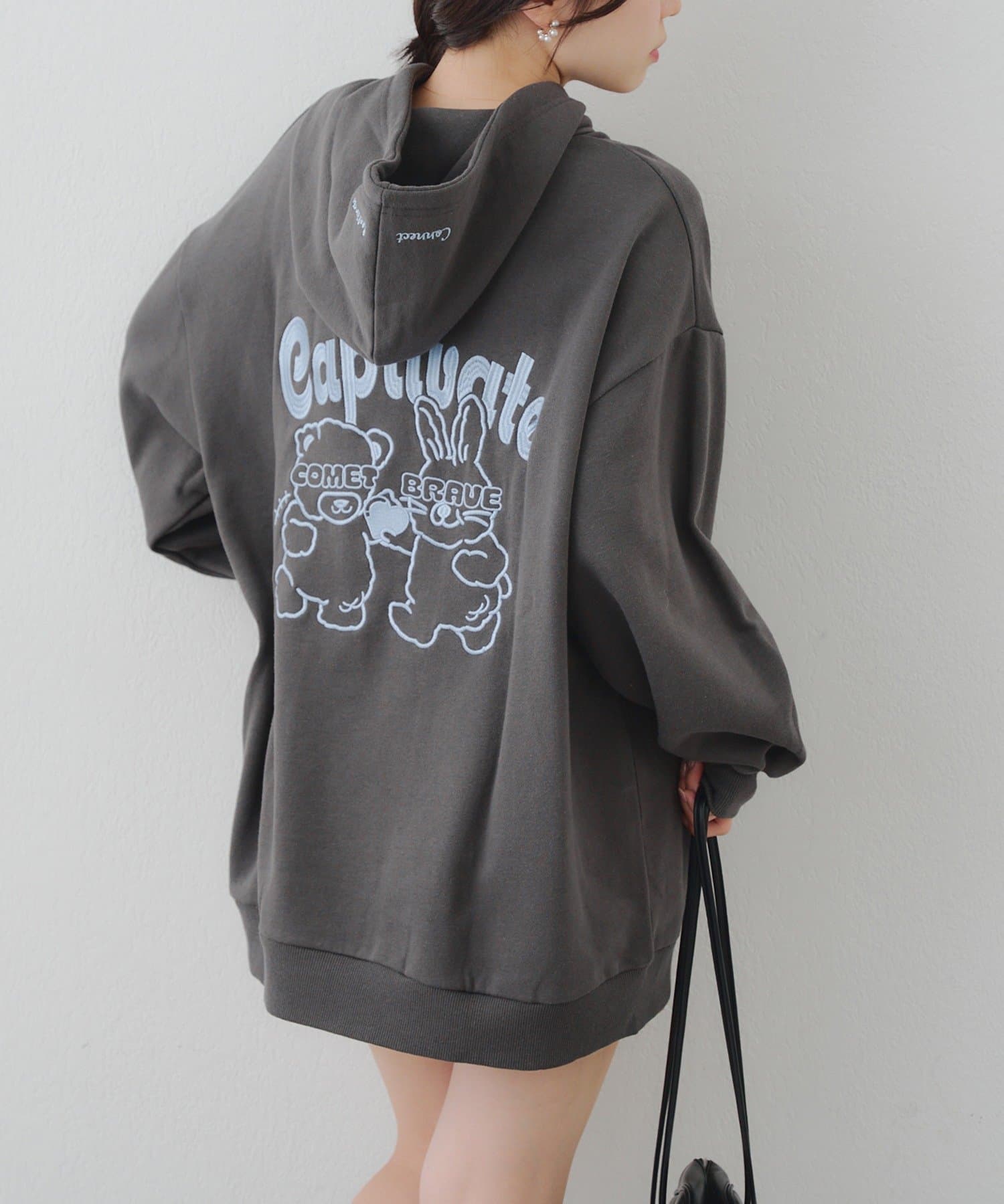NICE CLAUP / OLIVE des OLIVE OUTLET(ナイスクラップ  / オリーブ デ オリーブ アウトレット) 【RMAF】メロメロウサギパーカー