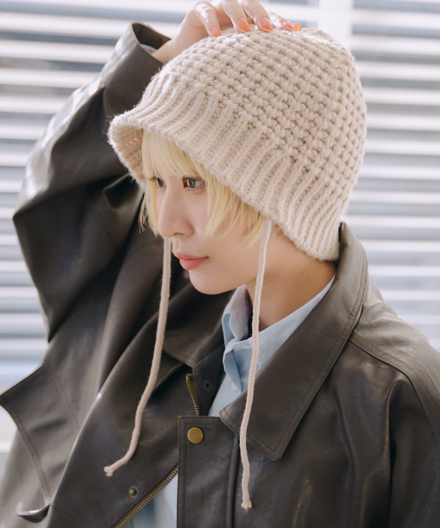 salut!(サリュ) 紐付きビーニー