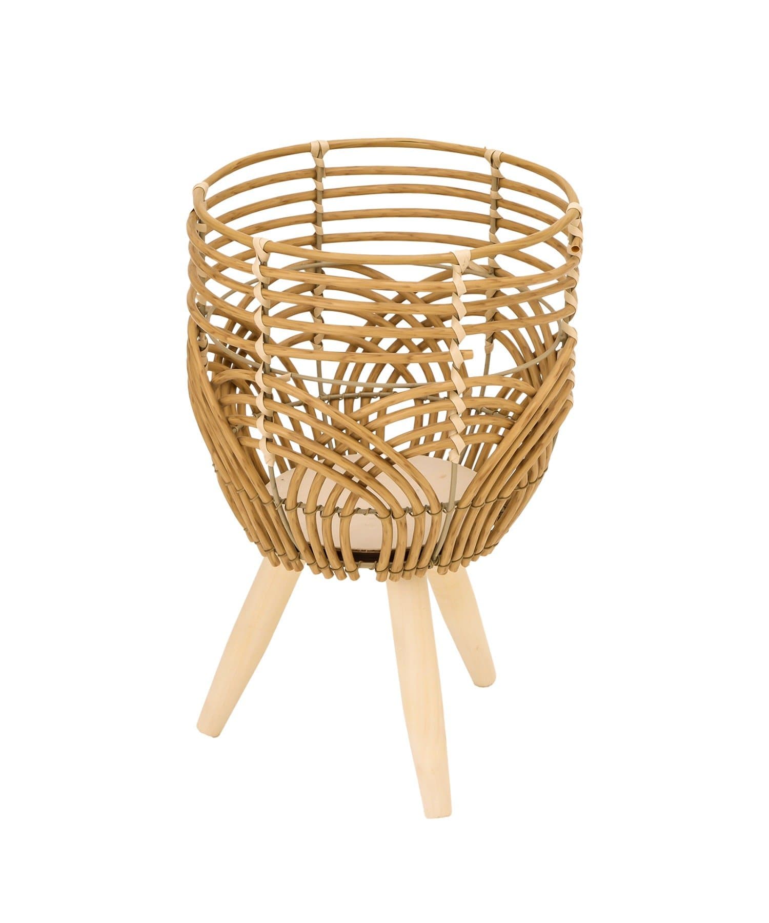salut!(サリュ) 《WEB限定商品》脚付きPPラタンポットスタンド：S