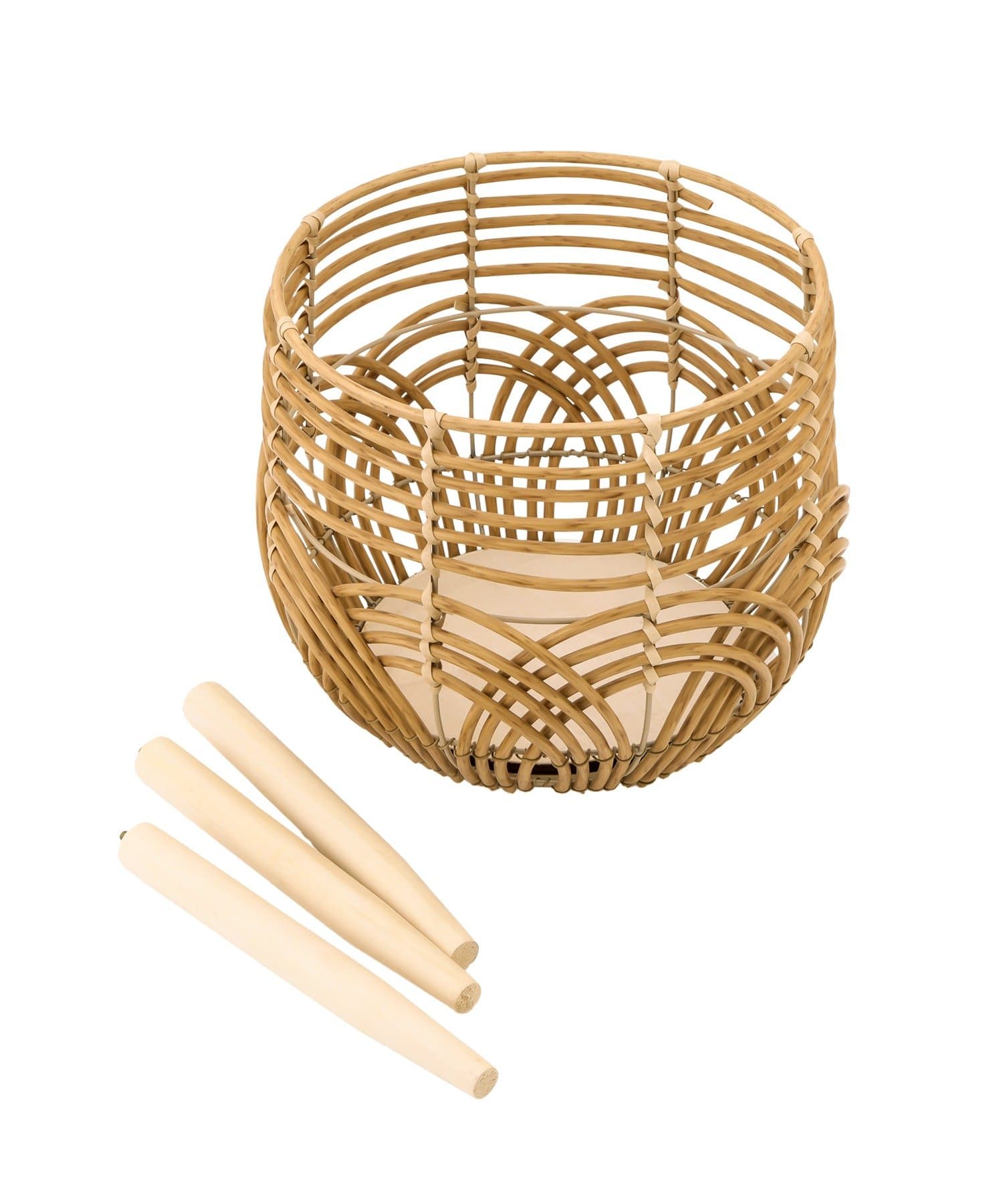 salut!(サリュ) 《WEB限定商品》脚付きPPラタンポットスタンド：S