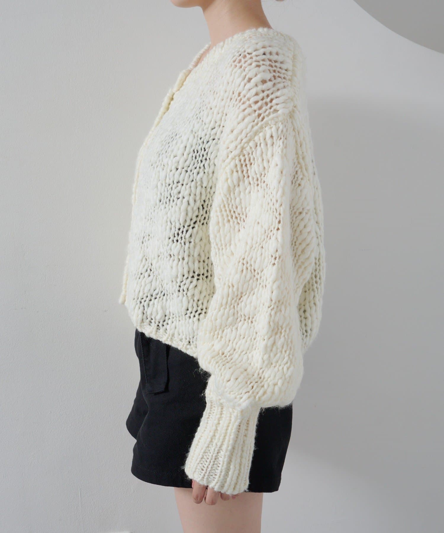 Kastane(カスタネ) 【4色展開】BIGスラブニットカーディガン