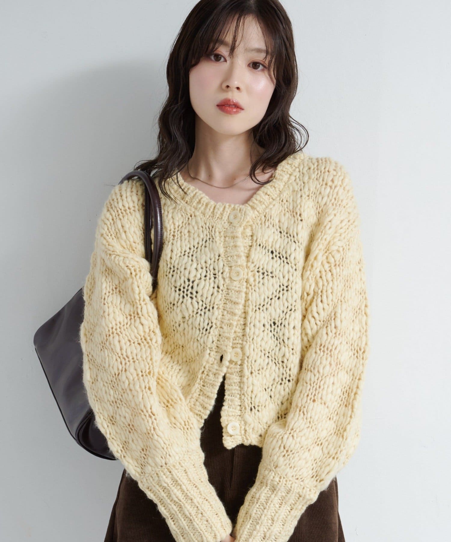 Kastane(カスタネ) 【10.25(土)12:00発売/4色展開/WEB先行】BIGスラブニットカーディガン