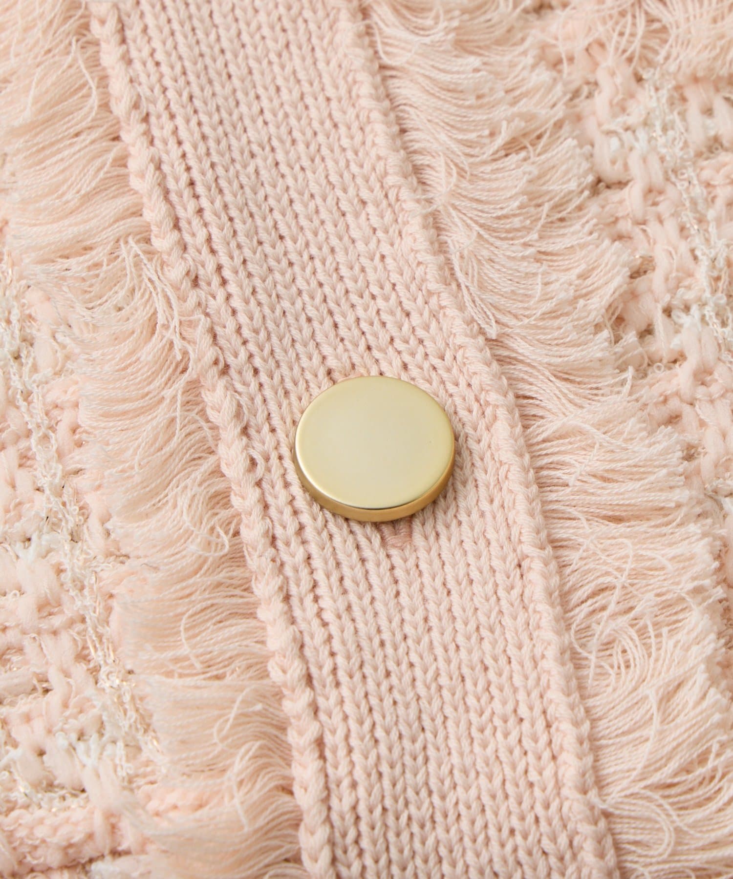 La boutique BonBon(ラブティックボンボン) 【お上品ワンピース】ファンシーツイードニットミニワンピース