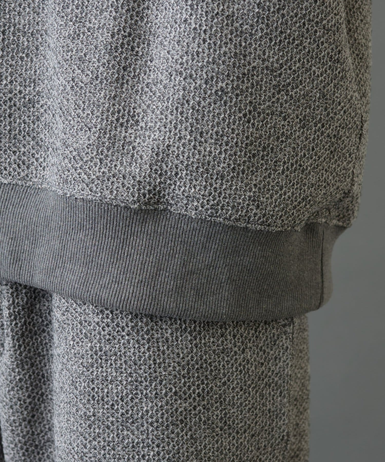 COLONY 2139(コロニー トゥーワンスリーナイン) 裏起毛ツイードハーフジップ