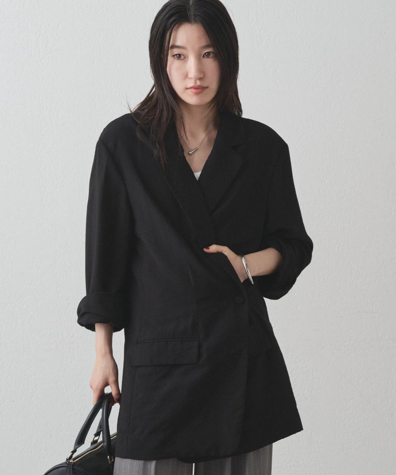 OUTLET(アウトレット) 【Loungedress】カシュクールオーバージャケット
