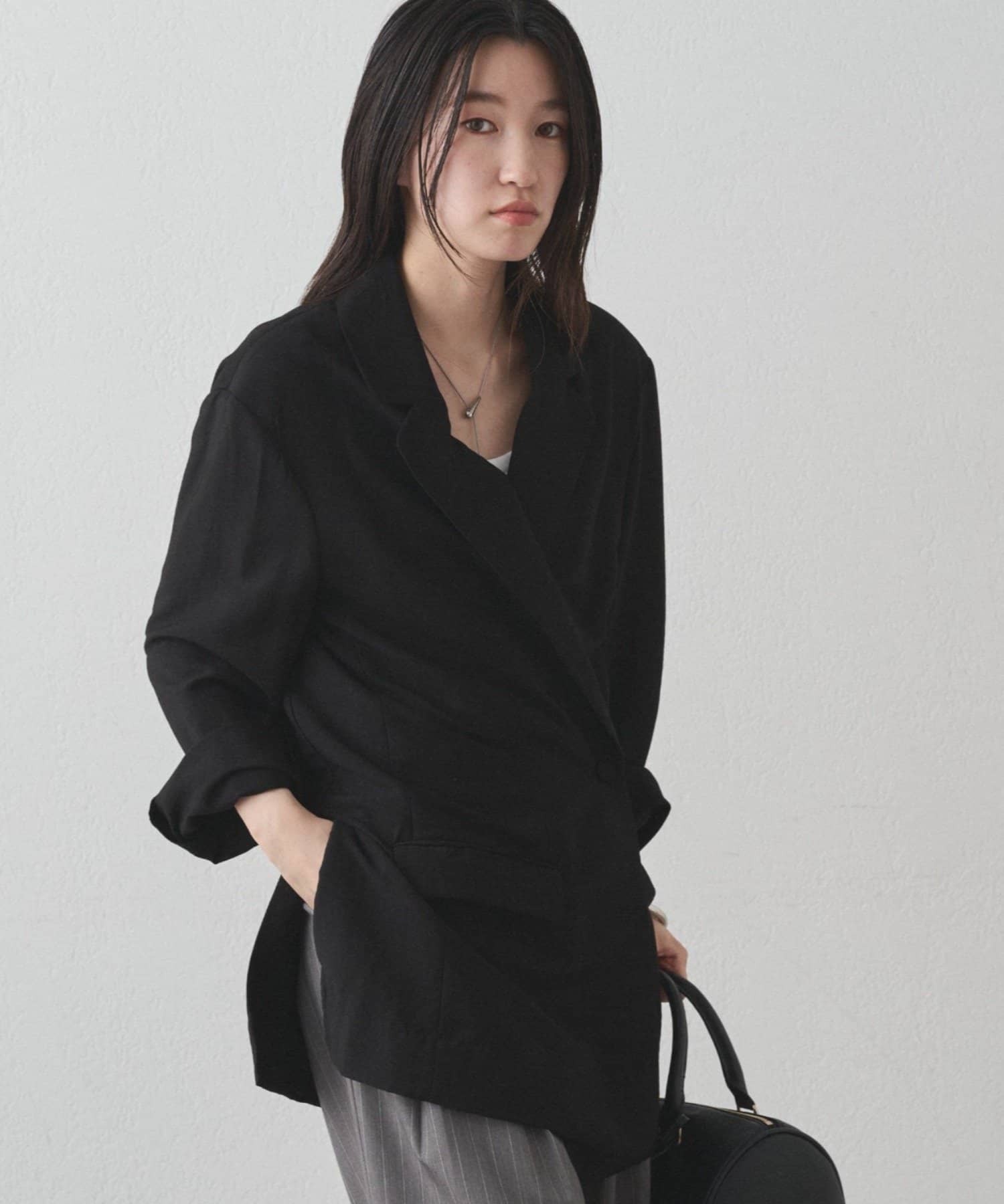 OUTLET(アウトレット) 【Loungedress】カシュクールオーバージャケット