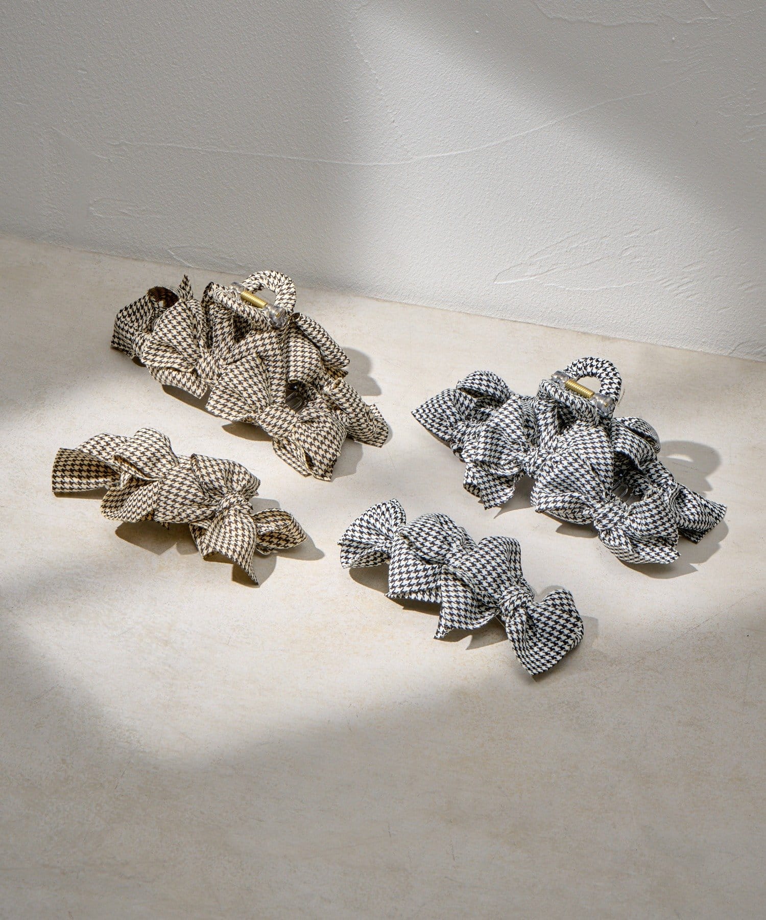 Lattice(ラティス) 【keeco企画】千鳥柄リボンクリップ