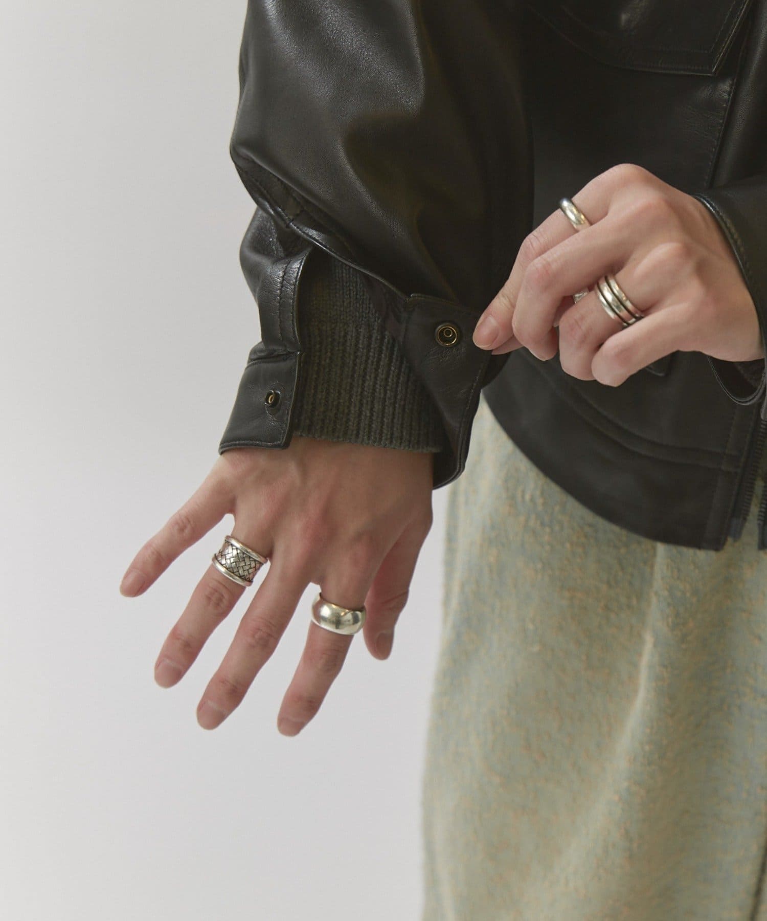 Lui's(ルイス) NATURAL TAN SHEEP LEATHER  Noirブルゾン