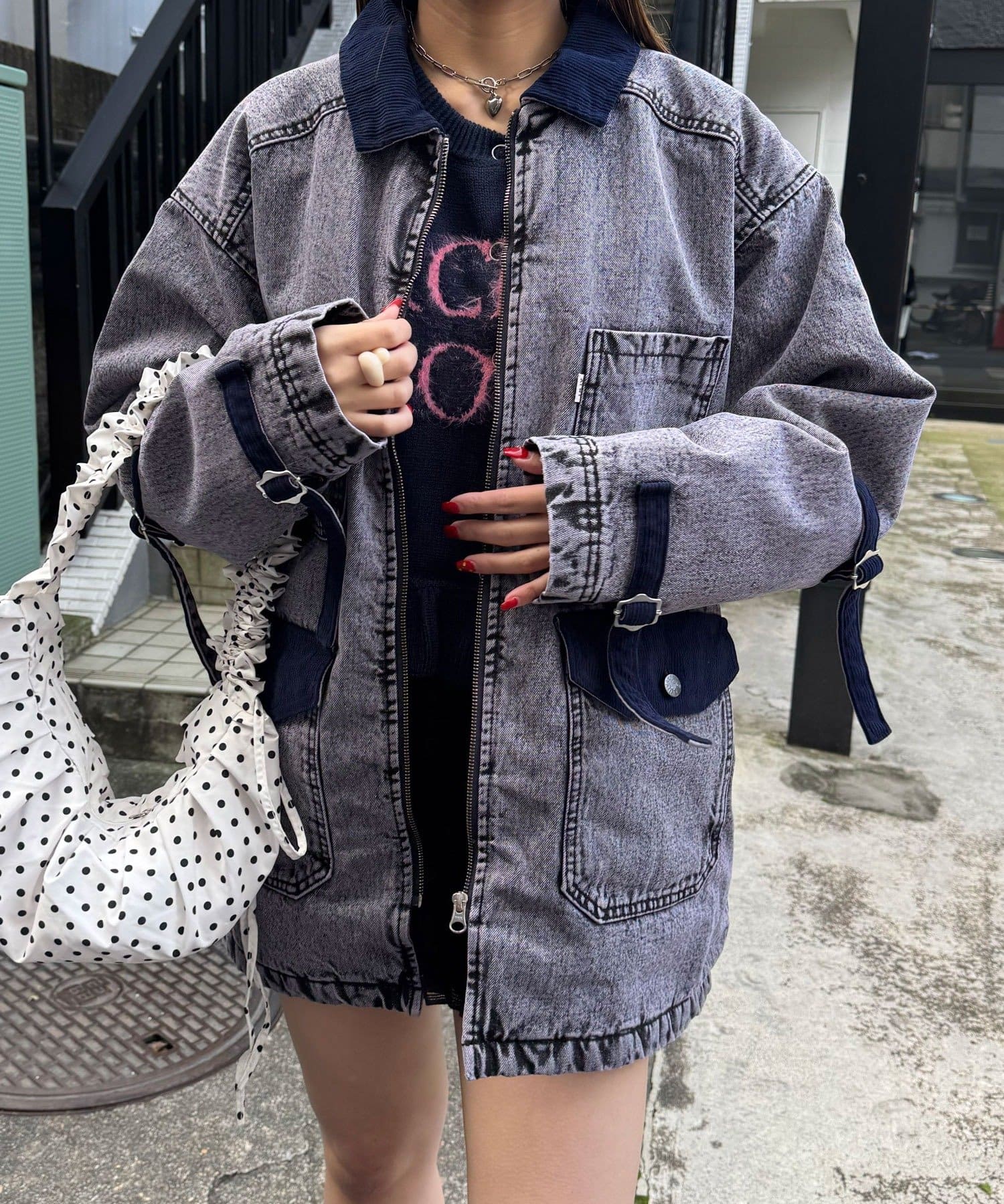 CIAOPANIC(チャオパニック) 【ANTI WARP /アンチワープ】デイワンデニムブルゾン