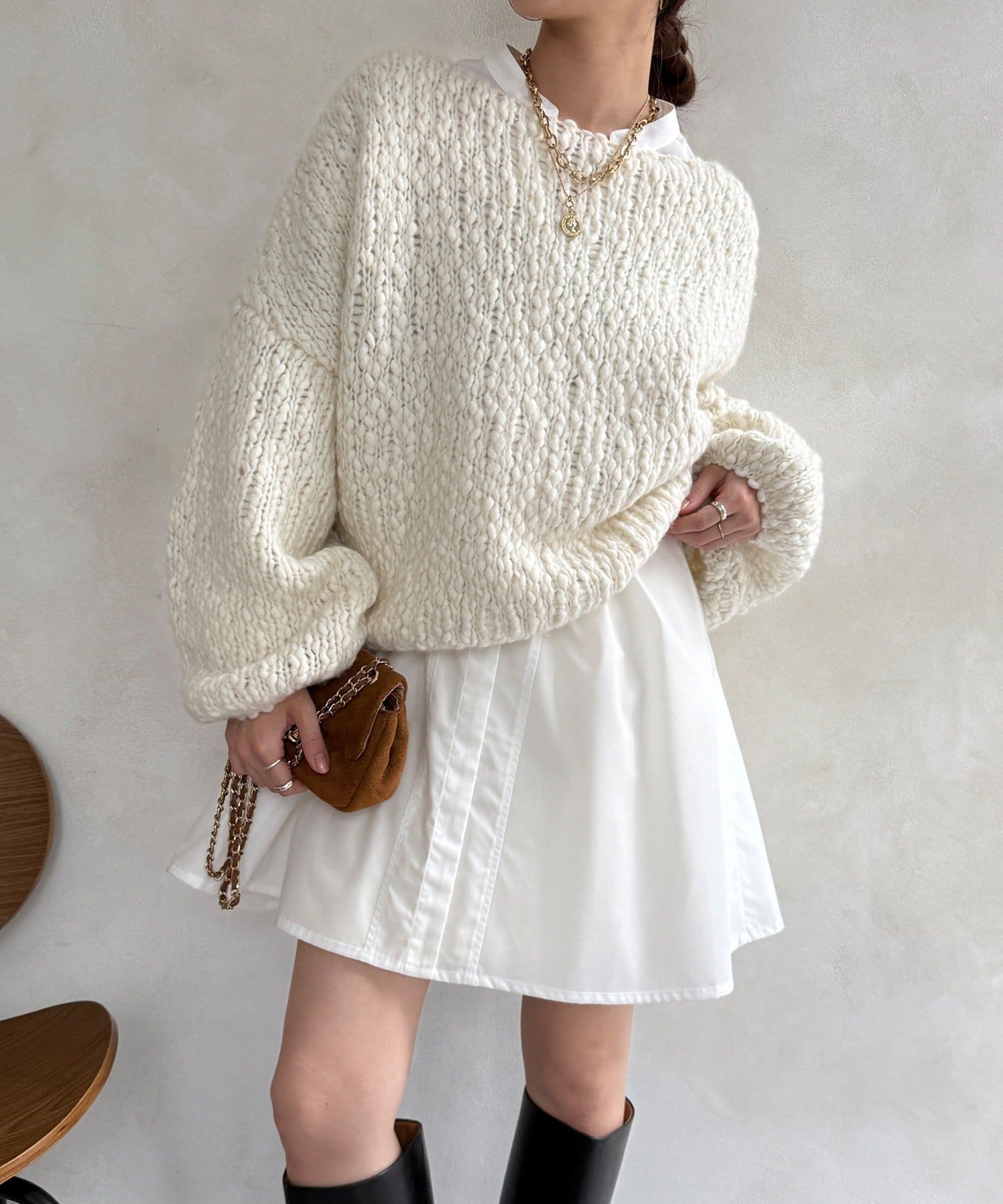 DOUDOU(ドゥドゥ) チュニックフレアブラウス