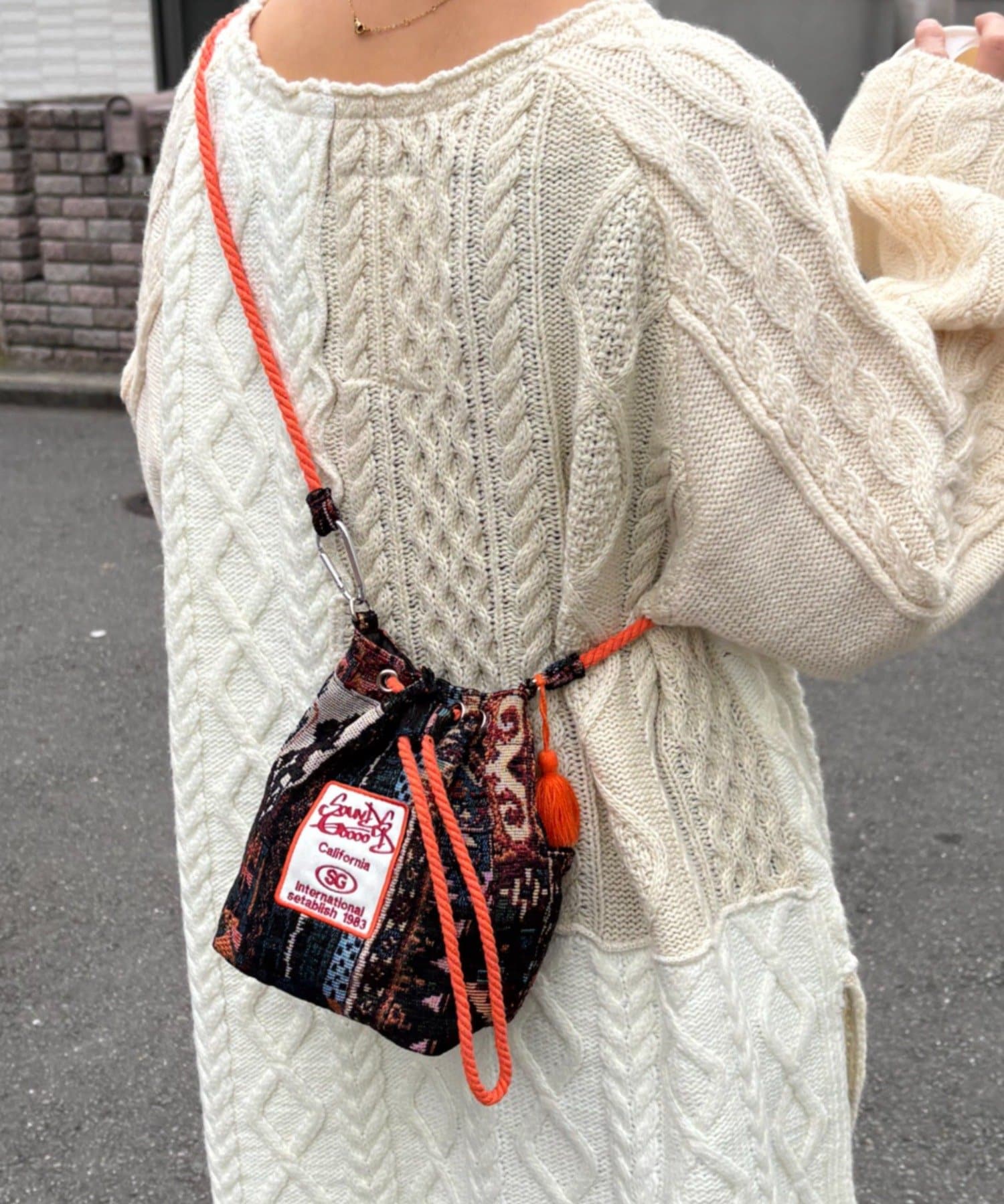 CIAOPANIC TYPY(チャオパニックティピー) 【SOUNDSGOOOOD】ゴブラン巾着バッグ