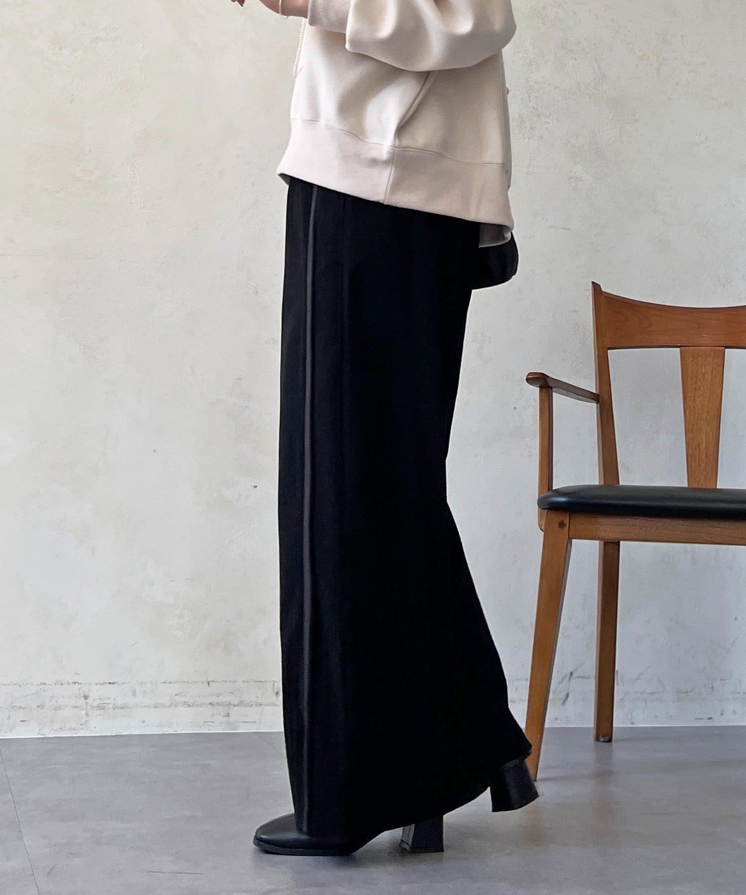 Croisiere(クロジエール) ストレッチ起毛リブ替えパンツ