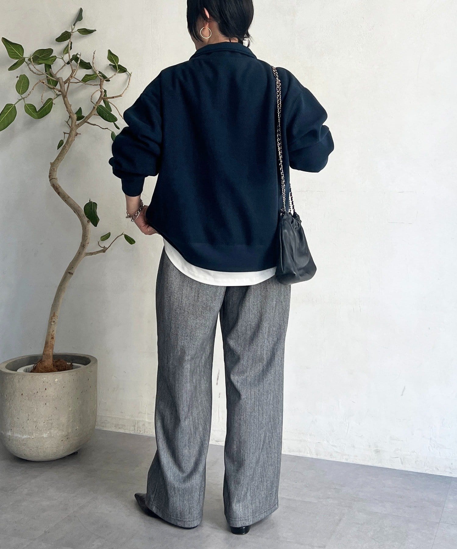 Croisiere(クロジエール) ジップフリースプルオーバー