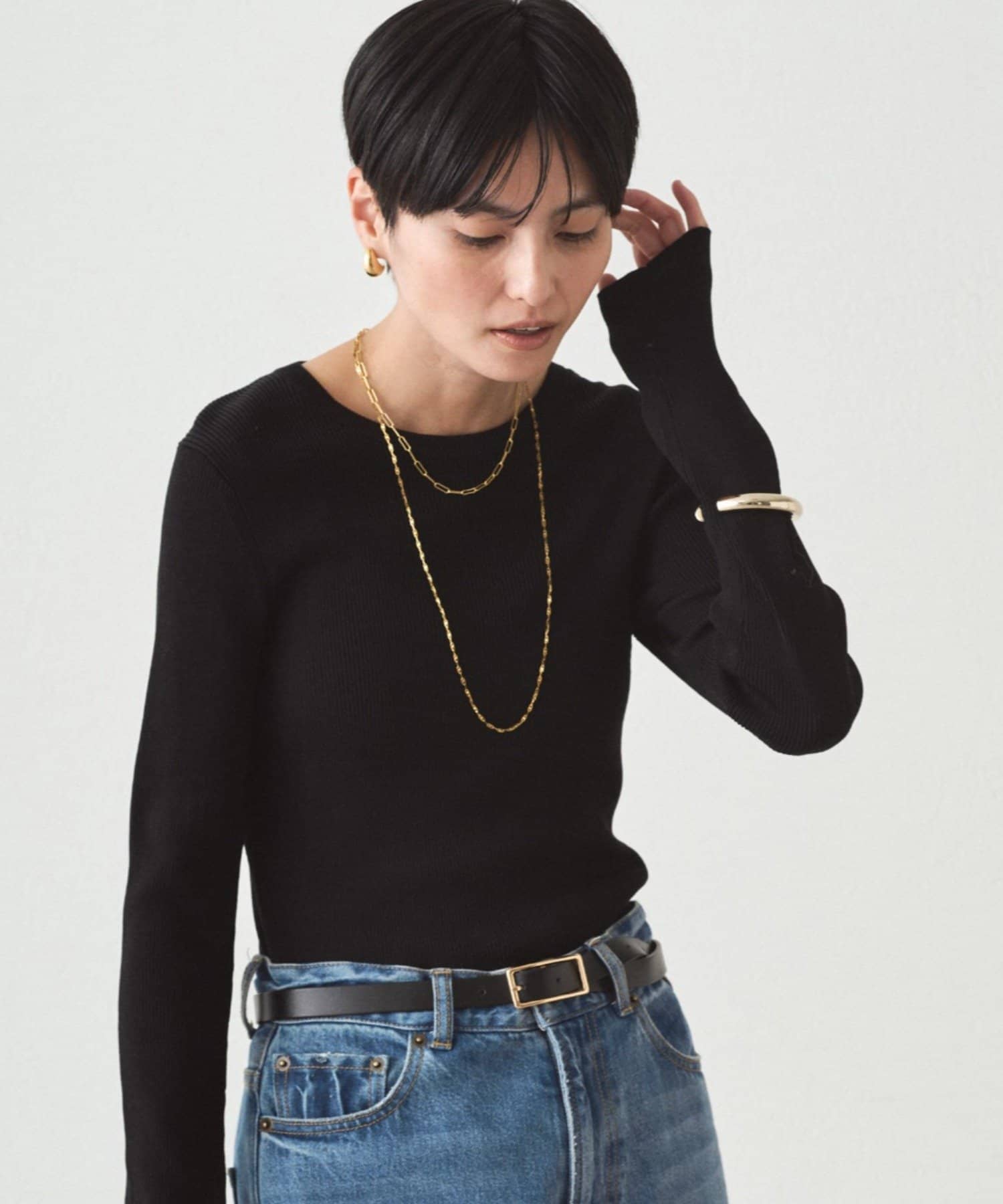 LOUNGEDRESS(ラウンジドレス) BASICクルーニット