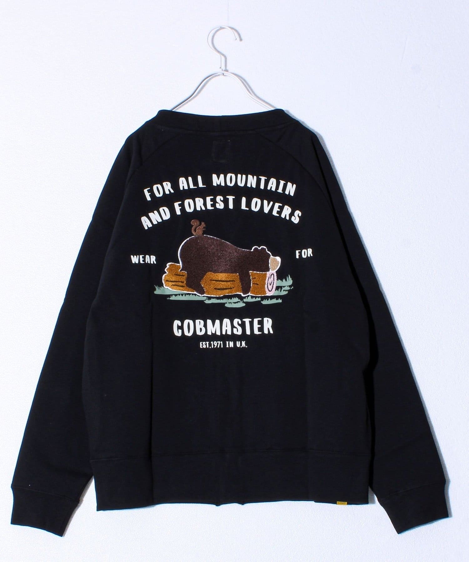 FREDY & GLOSTER(フレディ アンド グロスター) 【COBMASTER/コブマスター】裏毛 刺繍×プリント カーディガン