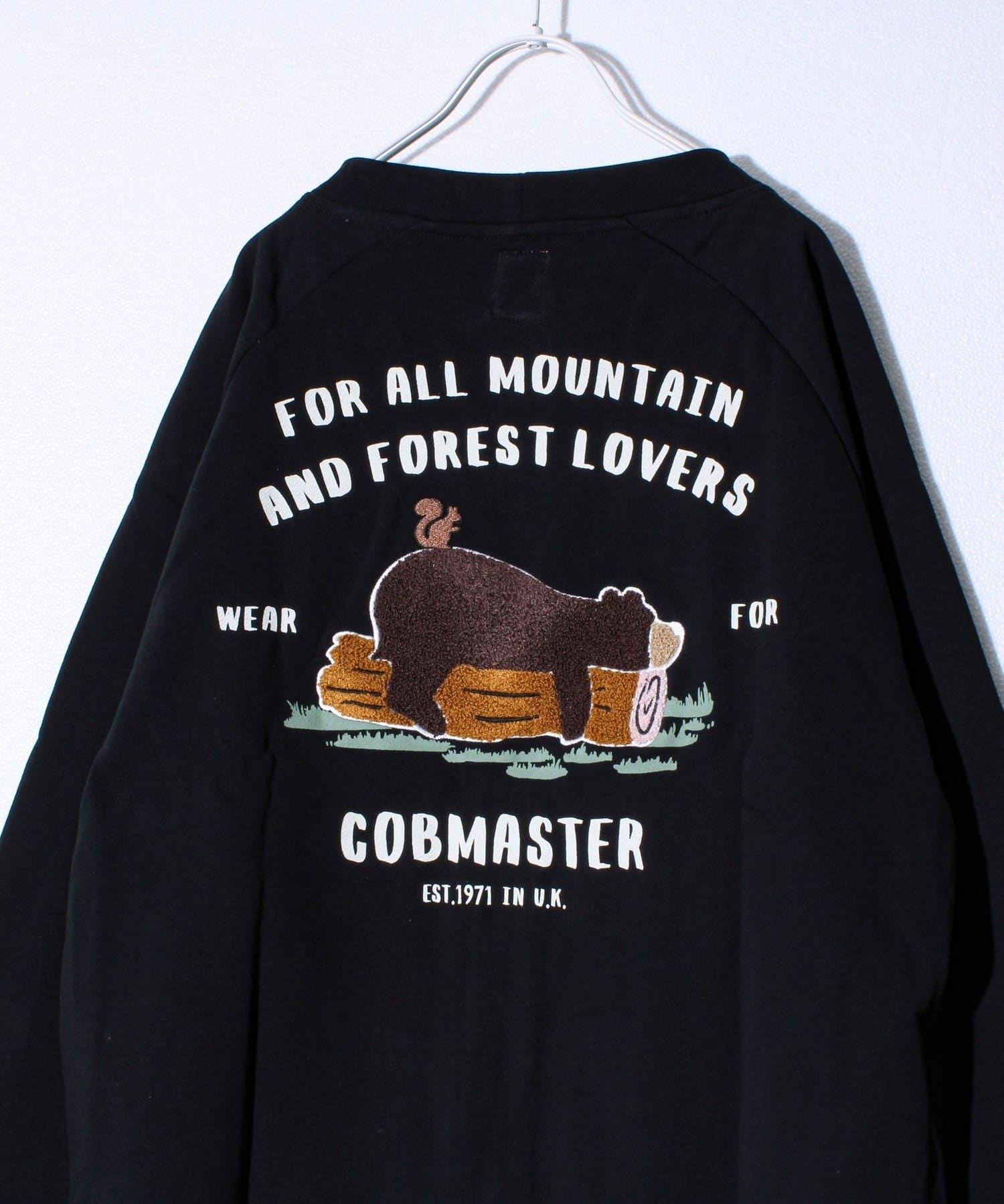 FREDY & GLOSTER(フレディ アンド グロスター) 【COBMASTER/コブマスター】裏毛 刺繍×プリント カーディガン