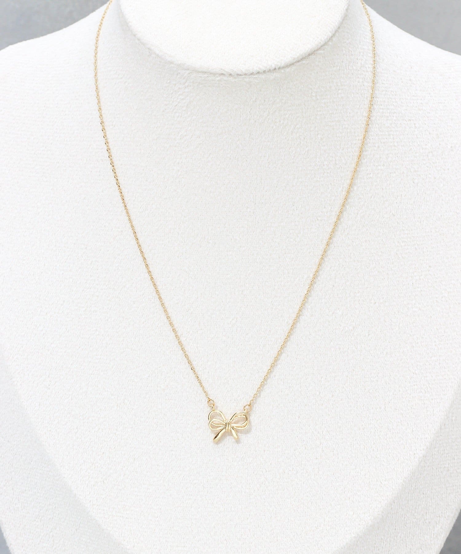 3COINS(スリーコインズ) 3wayリボンショートネックレス