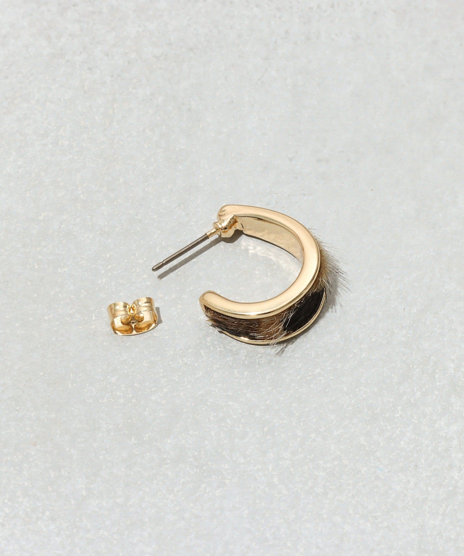 3COINS(スリーコインズ) レオパードカーブピアス