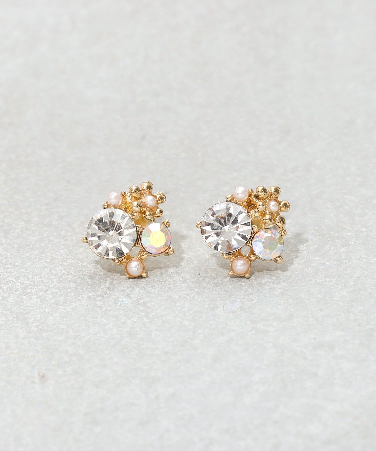 3COINS(スリーコインズ) フラワービジューピアス