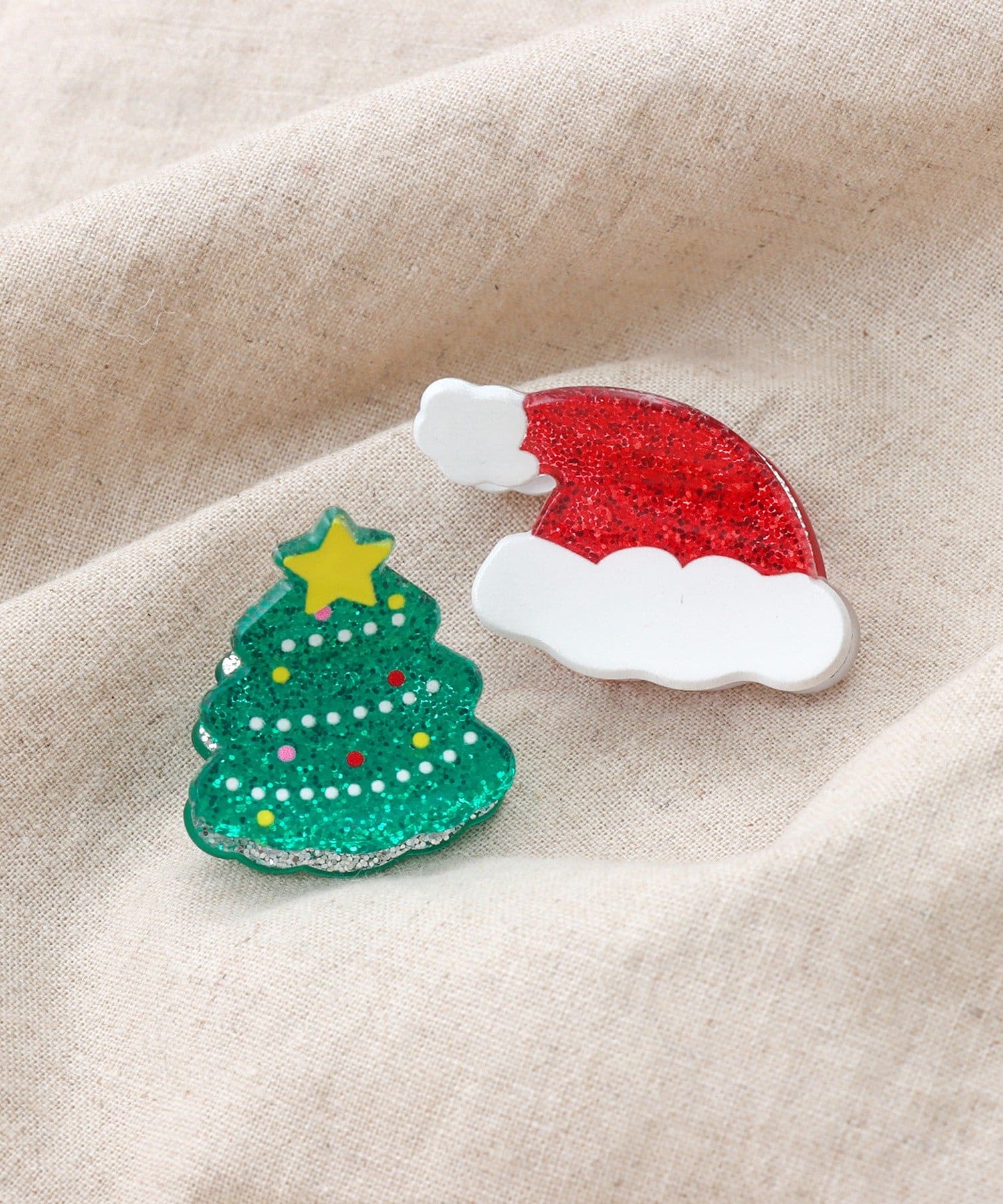 3COINS(スリーコインズ) クリスマスモチーフミニクリップ2個セット／KIDS