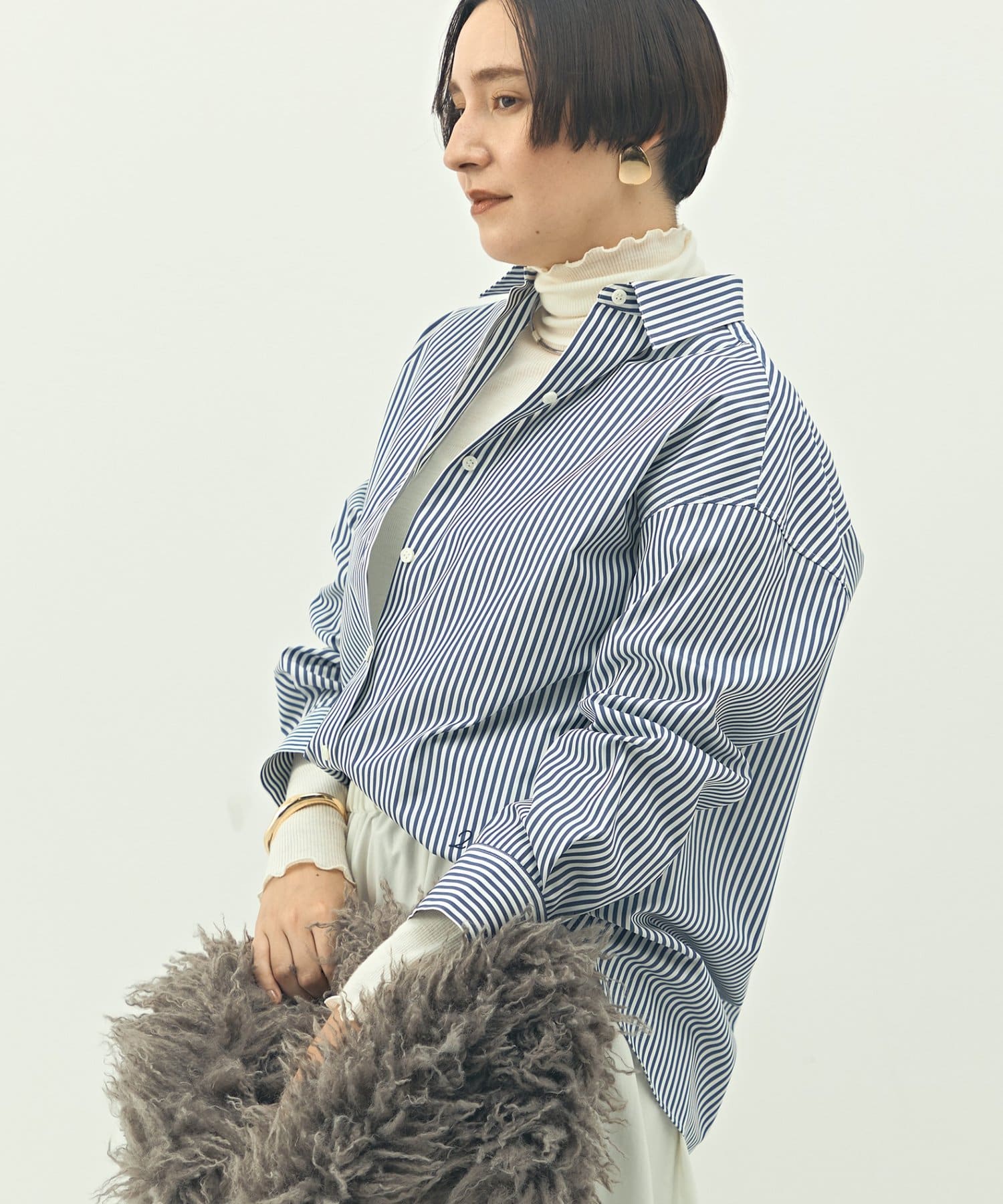 NOLLEY'S(ノーリーズ) MY STANDARD ウォッシャブルレギュラーシャツ