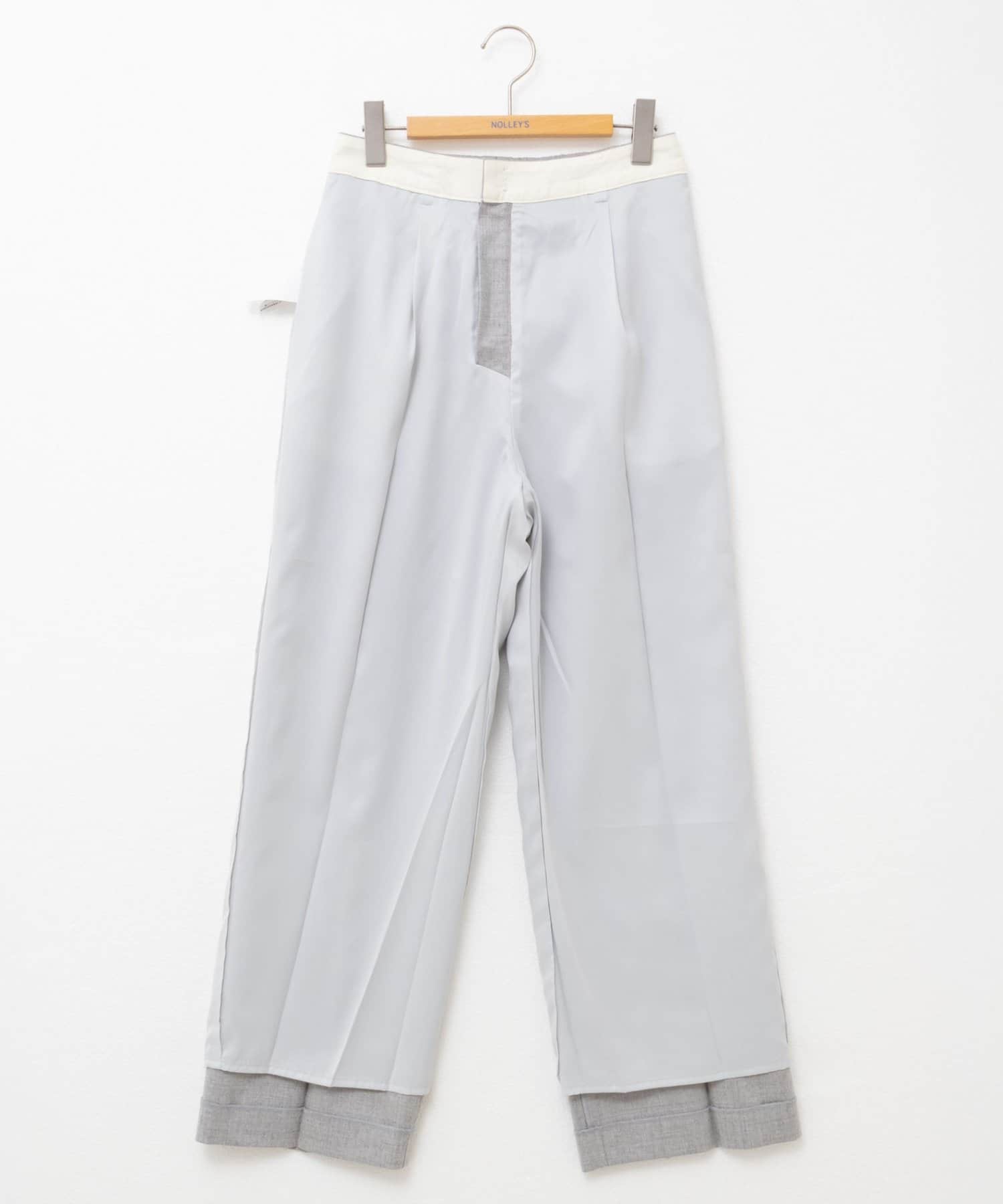 NOLLEY'S(ノーリーズ) フラノセミワイドパンツ