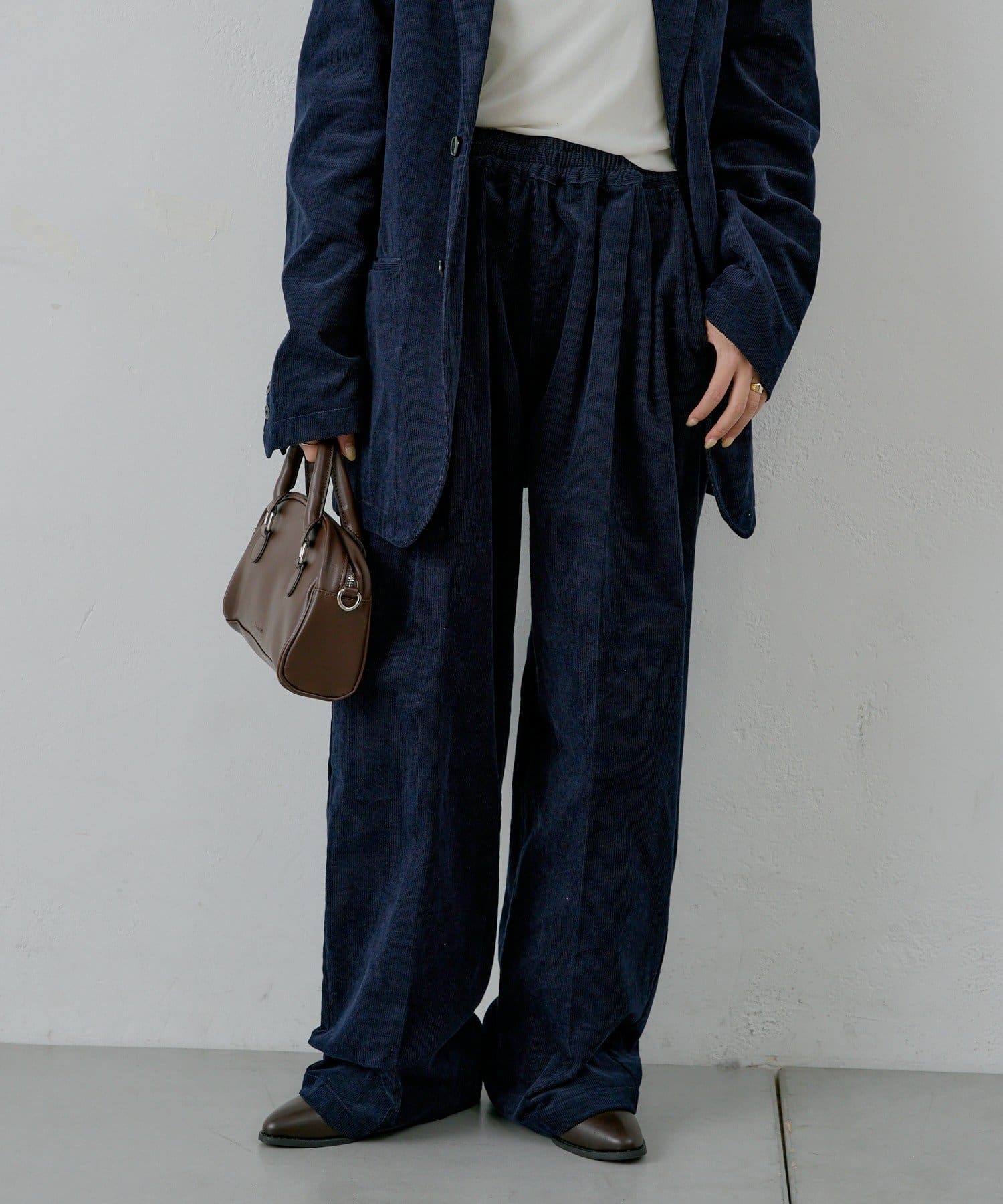 Kastane(カスタネ) 【WHIMSIC/2サイズ展開/SETUP対応】コーデュロイイージースラックス