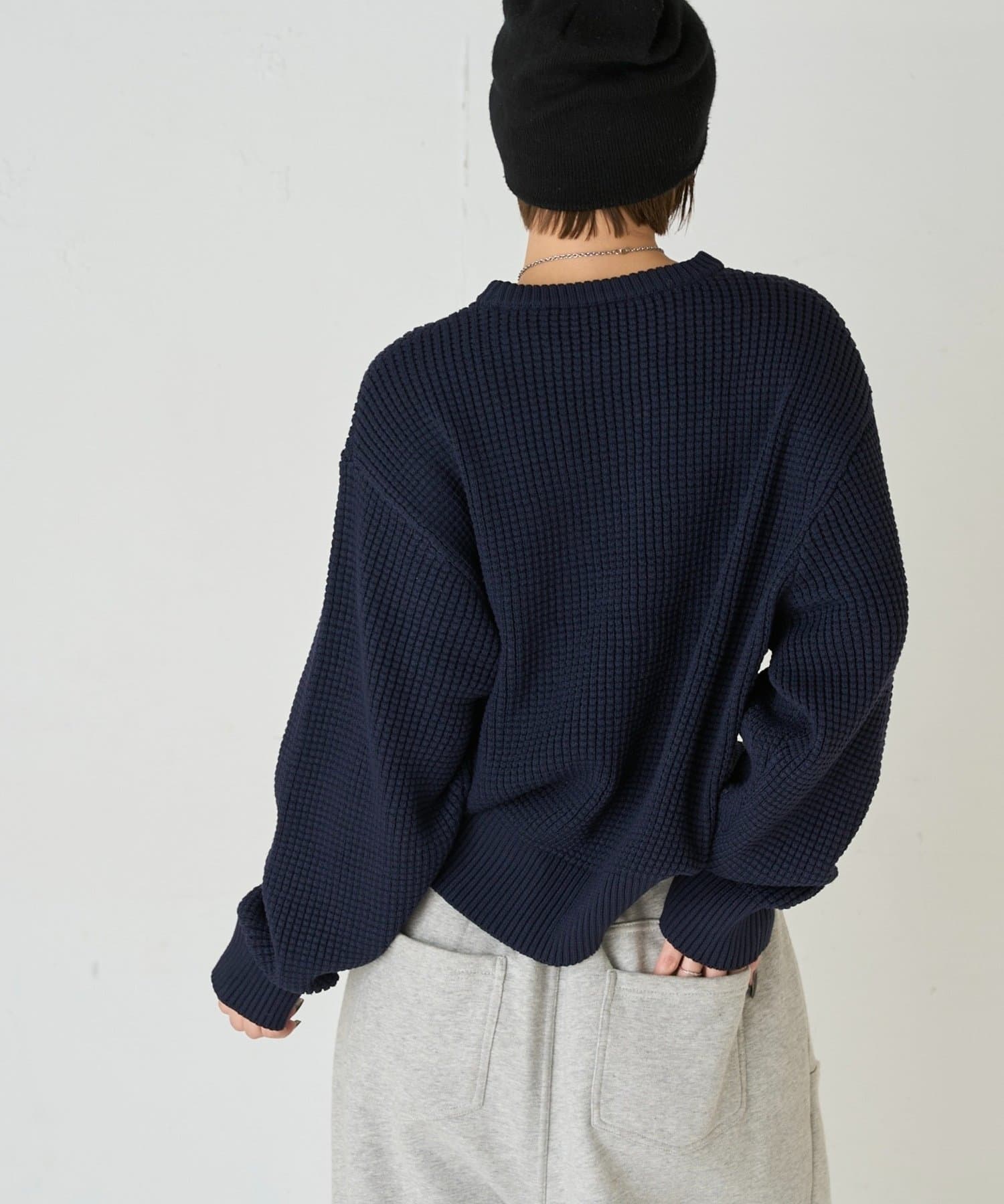 WHO’S WHO gallery(フーズフーギャラリー) KOOKYN ワッフル編みクルーニット