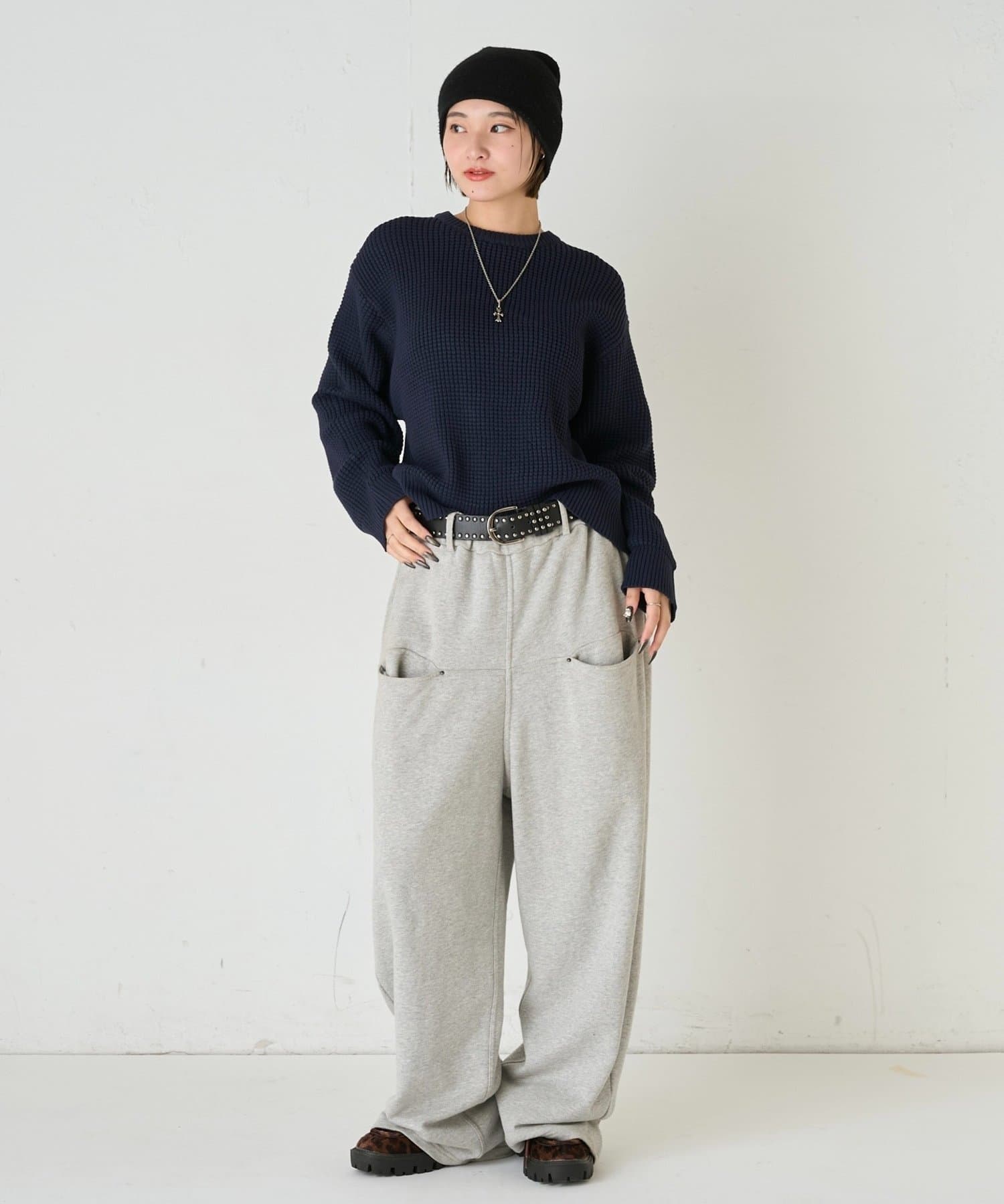 WHO’S WHO gallery(フーズフーギャラリー) KOOKYN ワッフル編みクルーニット