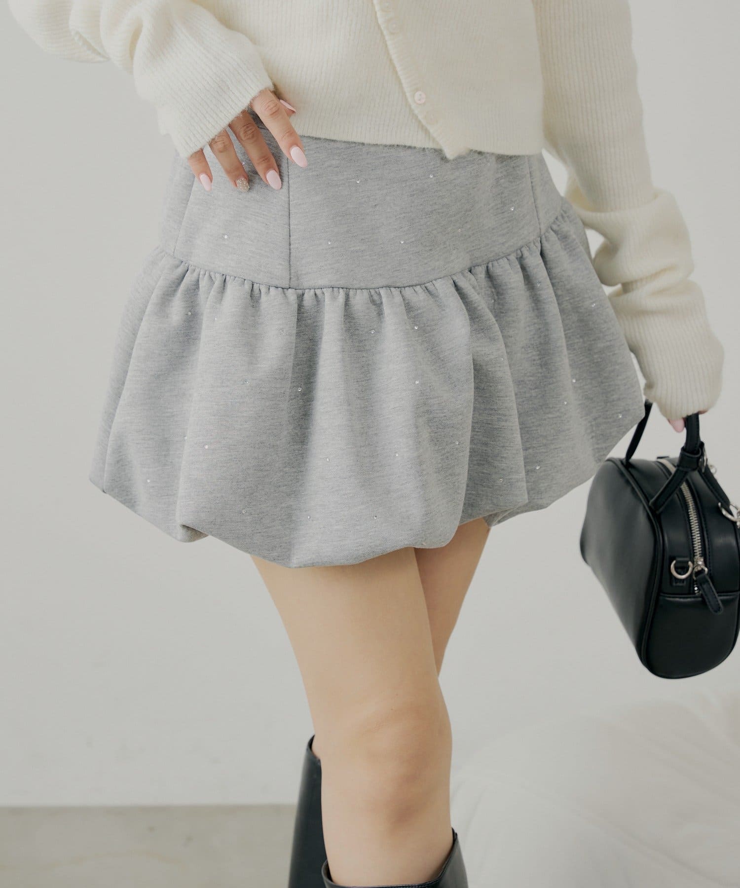Chico(チコ) 【セットアップ対応】スウェットバルーンミニスカート