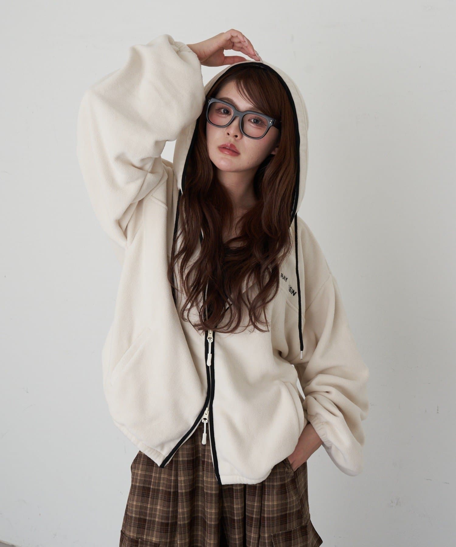 RAY CASSIN(レイカズン) フードジップフリース