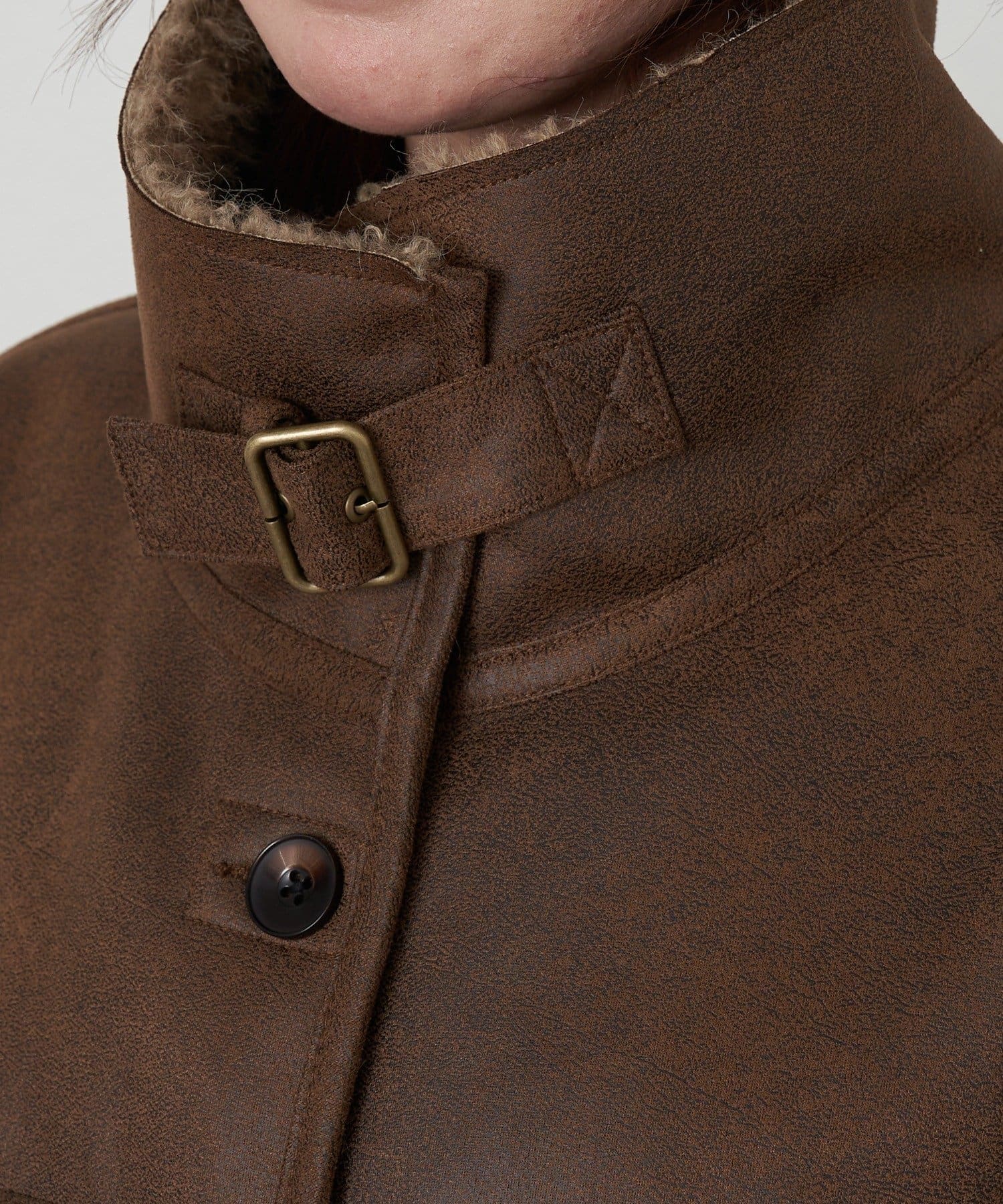 RAY CASSIN(レイカズン) リバーシブルムートンコート