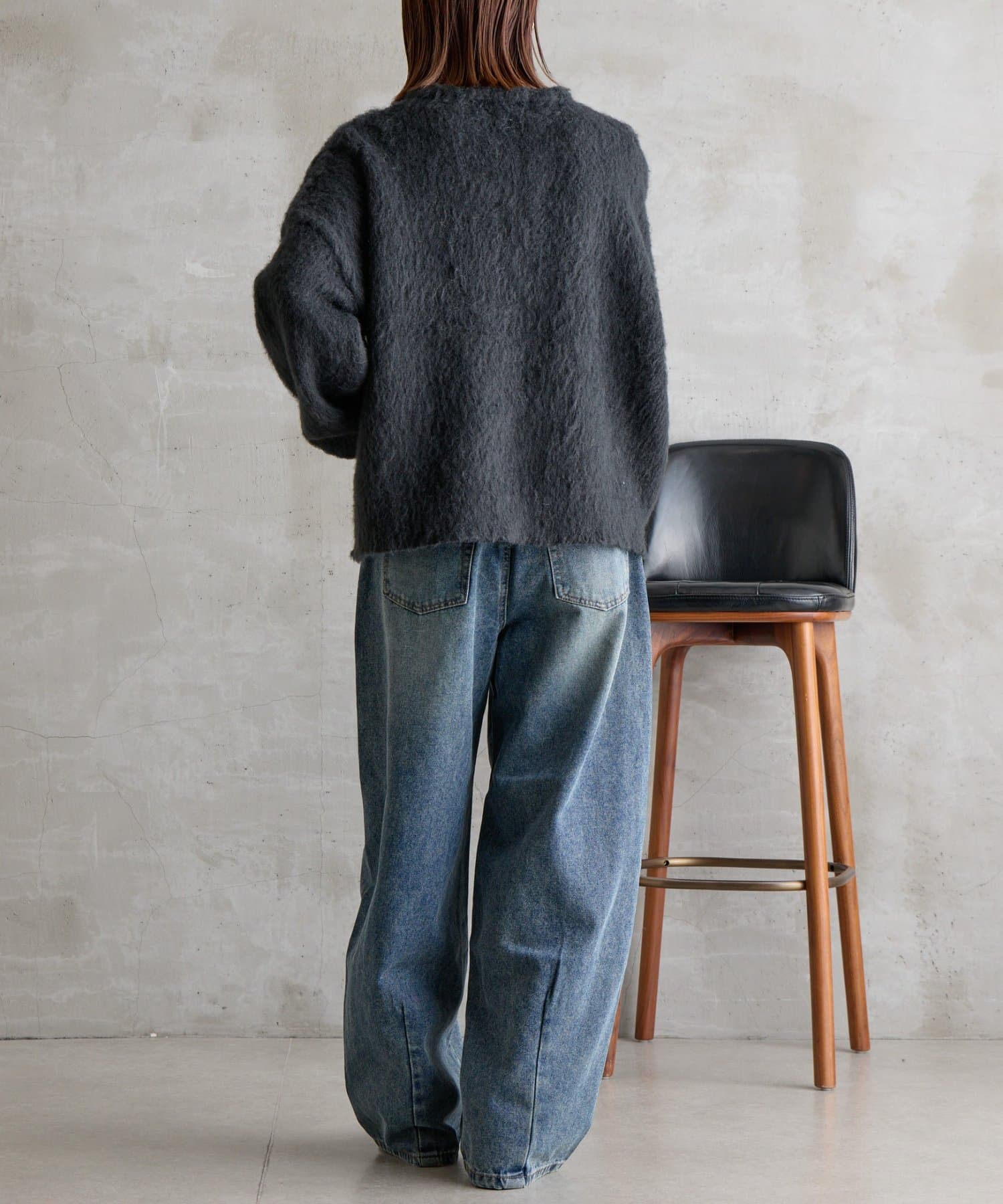 -goocy-(グーシー) 【肌触り◎/三色展開】ウールタッチヘンリープルオーバー