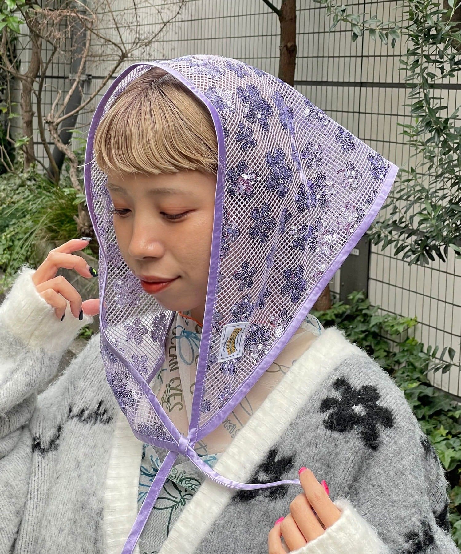 CIAOPANIC(チャオパニック) 【HELLO.SANFRANCISCO/ハローサンフランシスコ】スパンコールスカーフ