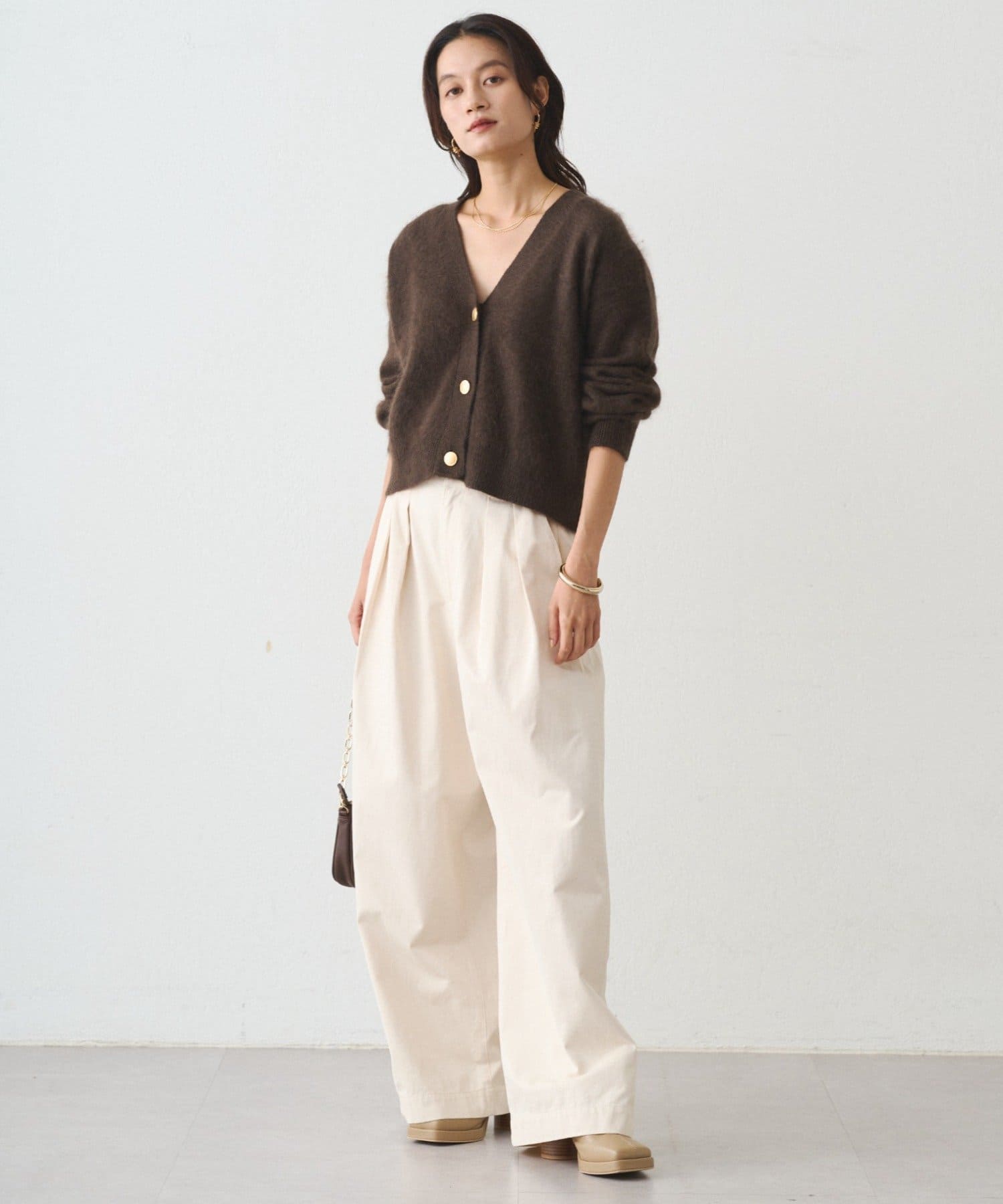 LOUNGEDRESS 2タックチノパンツ パル PAL 【Loungedress】チノタックパンツ （beige