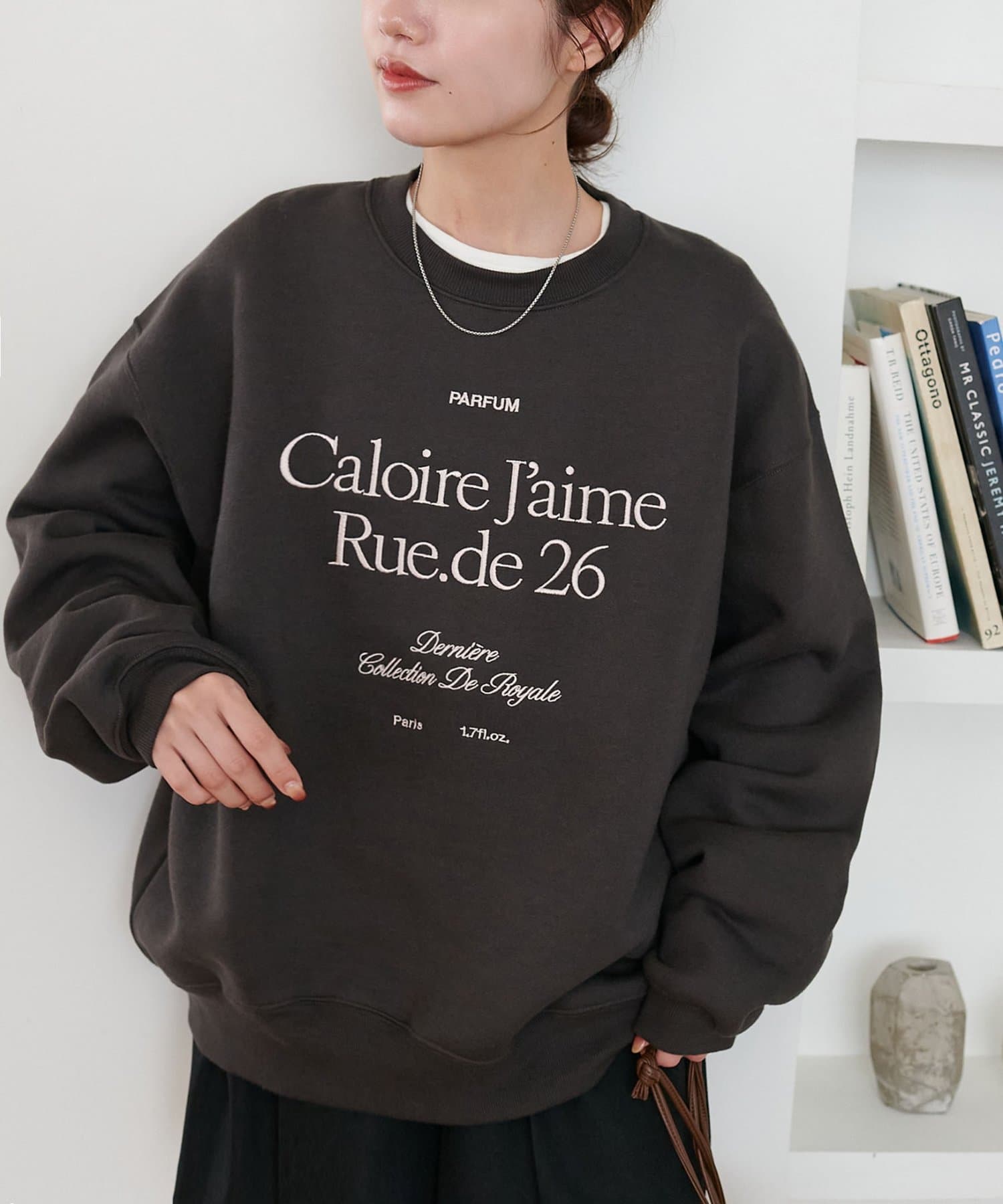 DISCOAT(ディスコート) 【ユニセックス】Malibuロゴ刺繍裏起毛スウェット