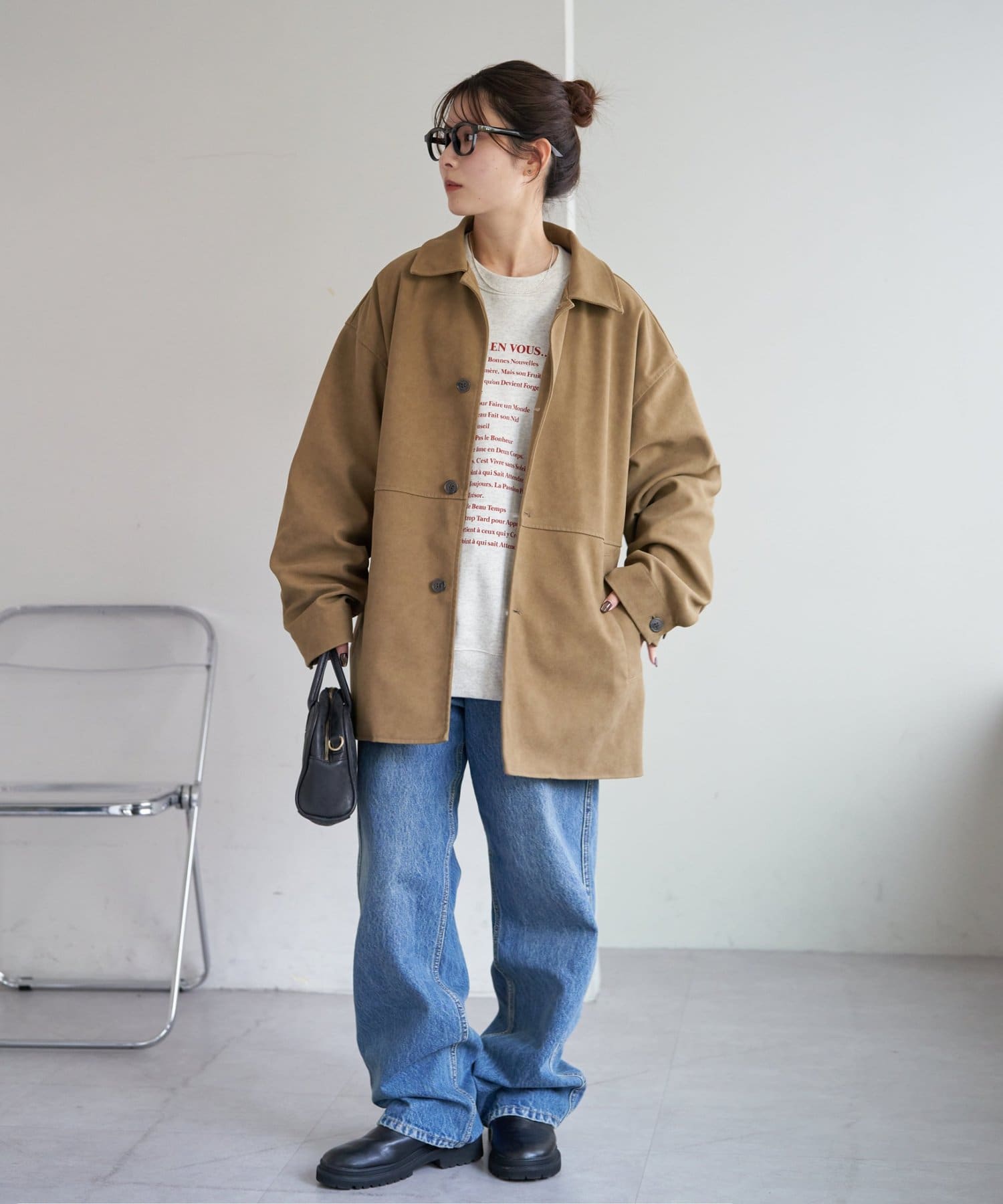 DISCOAT(ディスコート) 【ユニセックス】Lyricsロゴスウェット