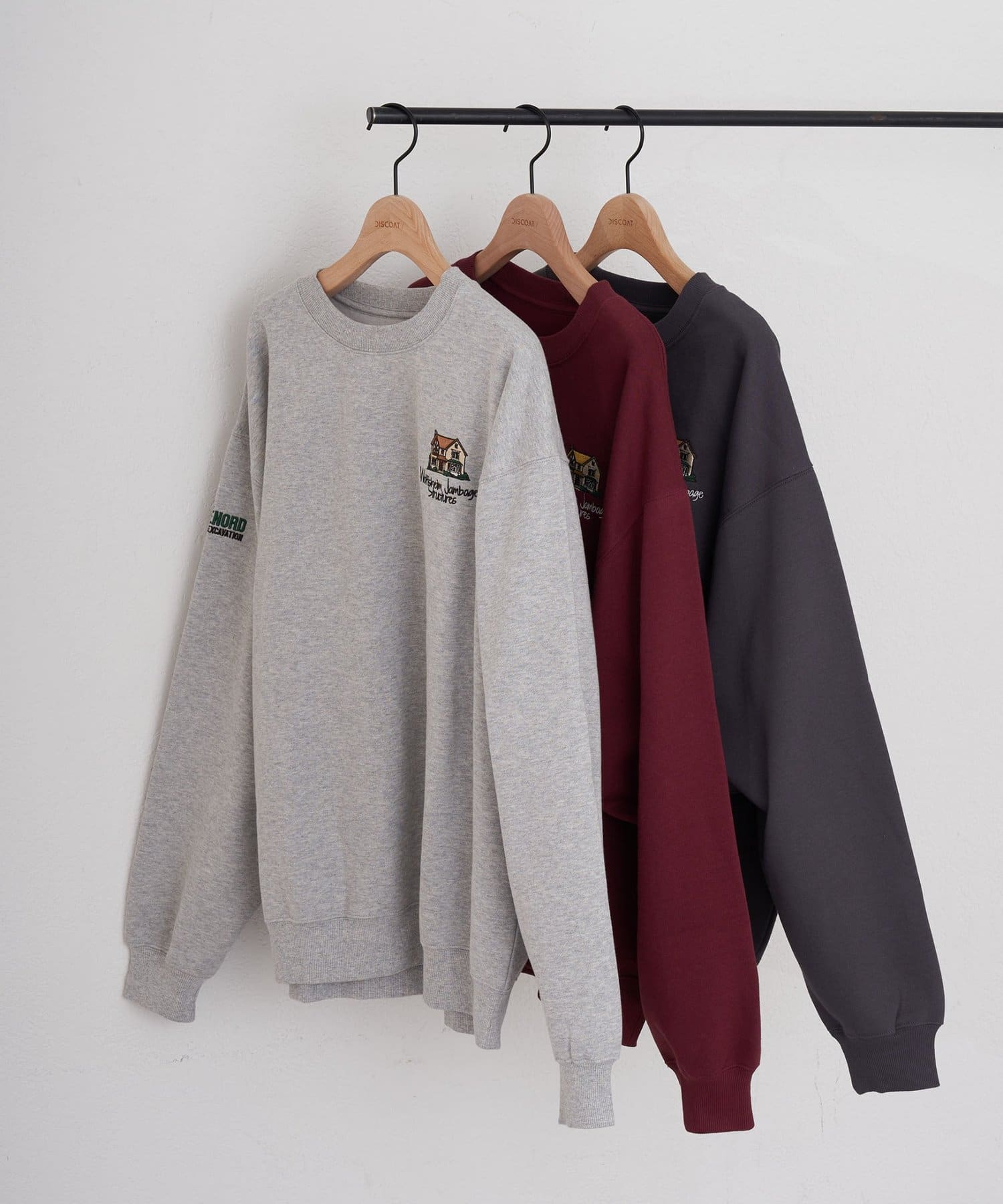 DISCOAT(ディスコート) 【ユニセックス】スーベニア裏起毛スウェット