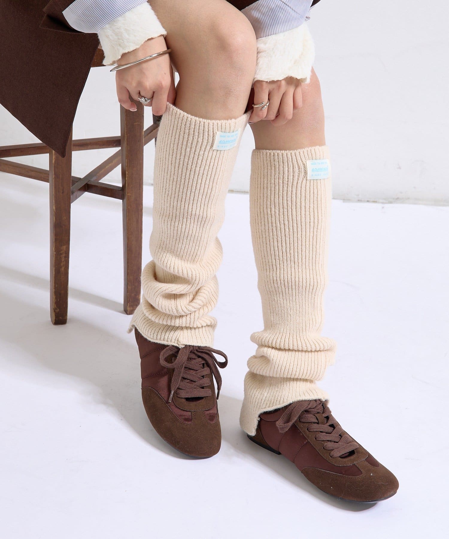 レッグウェア sally XAFZZ01H4 リブ レッグウォーマー