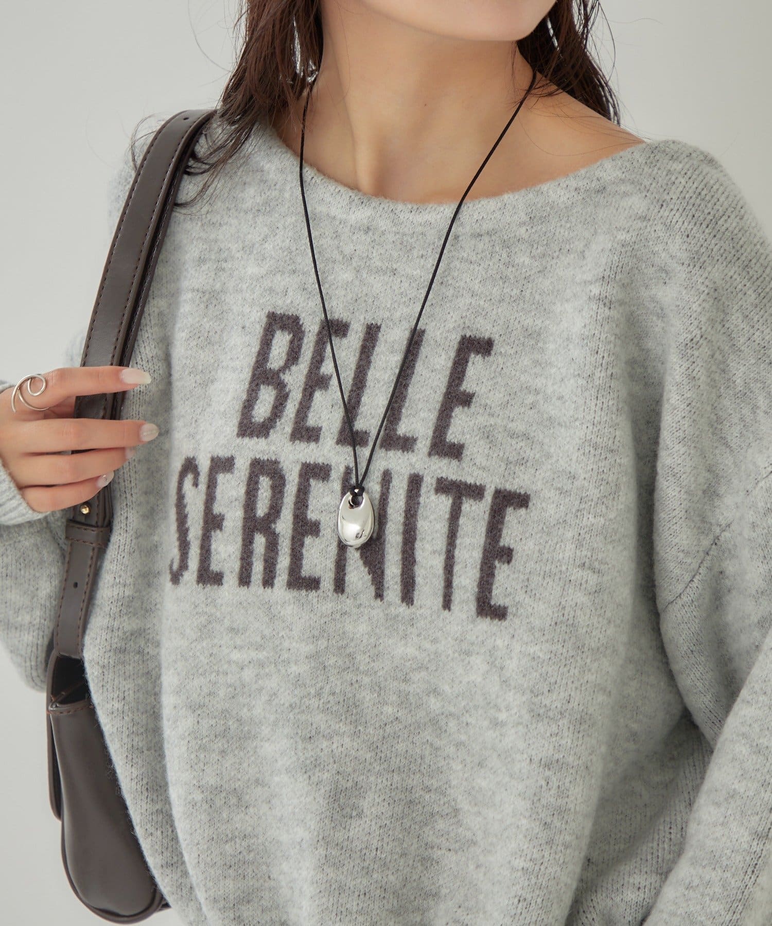 mystic(ミスティック) ＢＩＧロゴ ドロストニット