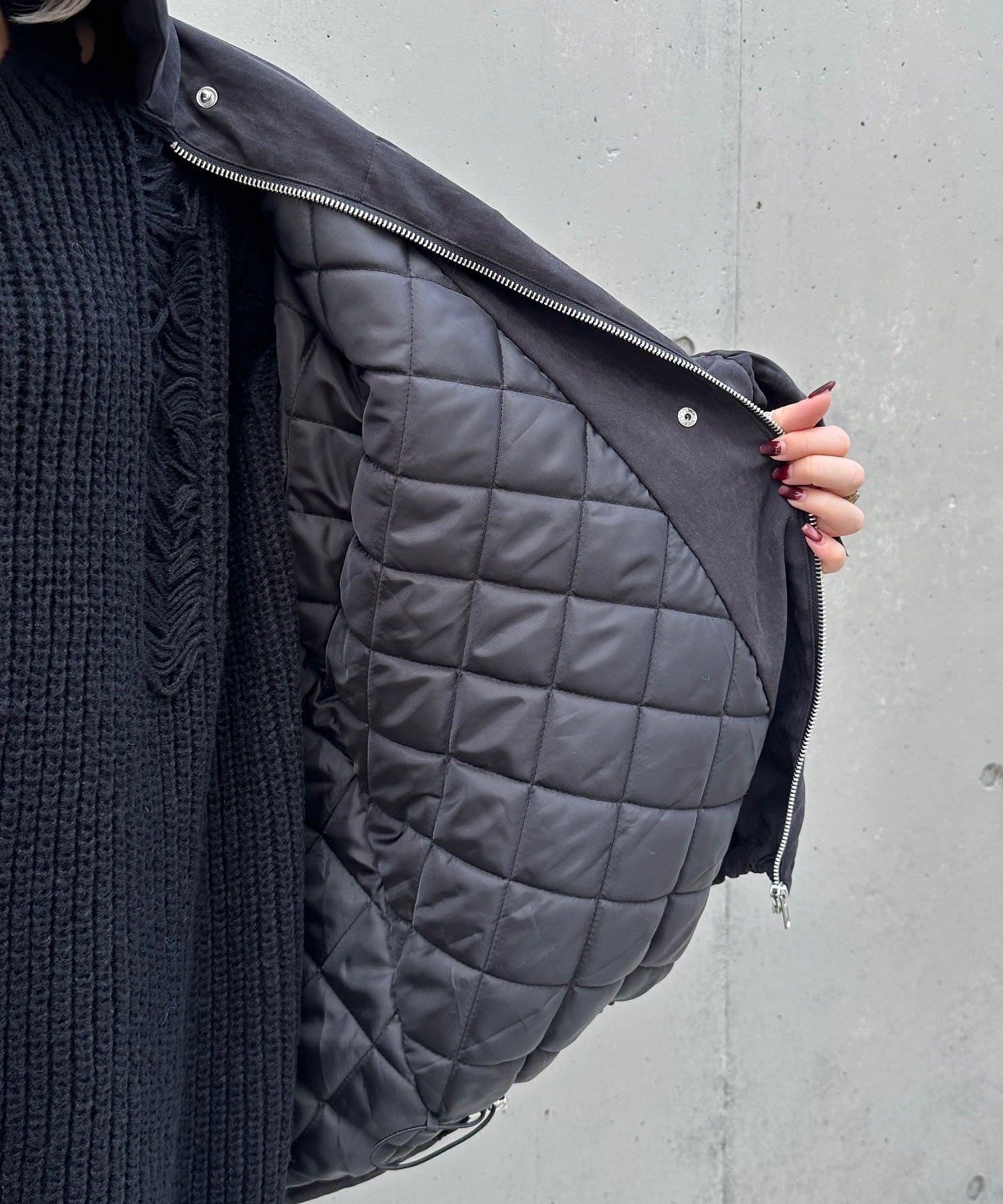 Remind me and forever(リマインドミーアンドフォーエバー) 【Mavie..7】ギャザー中綿ブルゾン