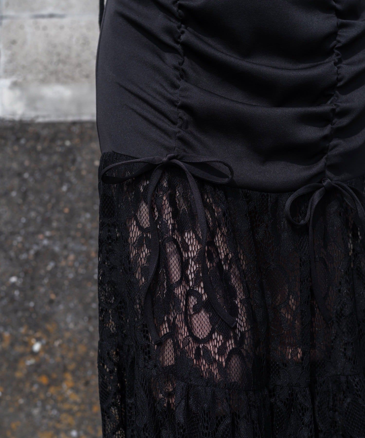 Remind me and forever(リマインドミーアンドフォーエバー) 【Mavie..7】【3サイズ展開】レース切替ロングスカート