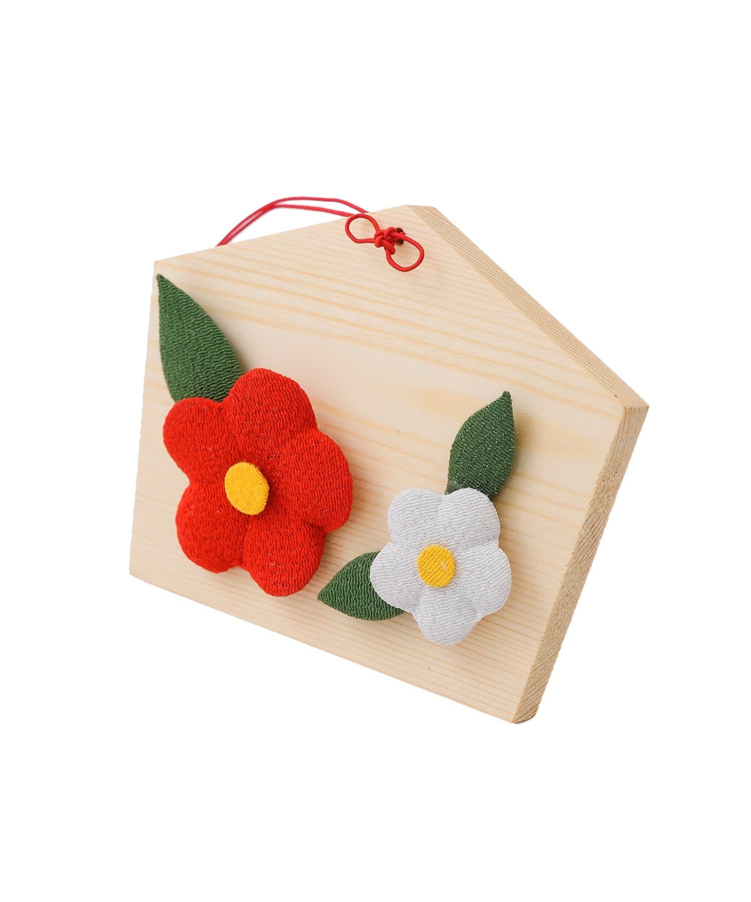 salut!(サリュ) 椿の絵馬オブジェ/正月のお飾り