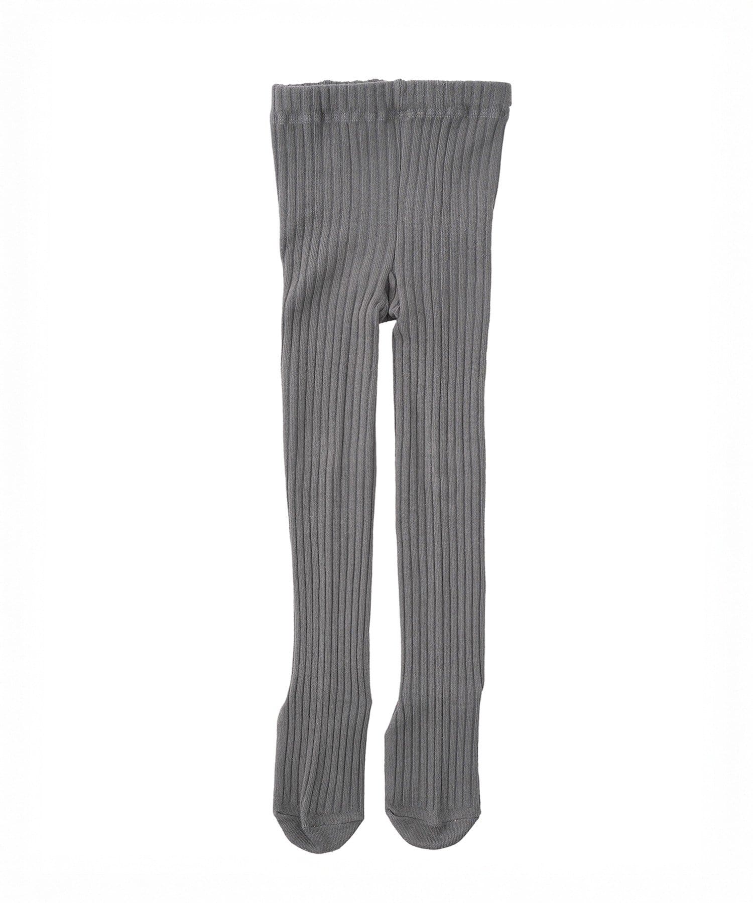 3COINS(スリーコインズ) 《WEB限定商品》リブタイツ:80~90cm