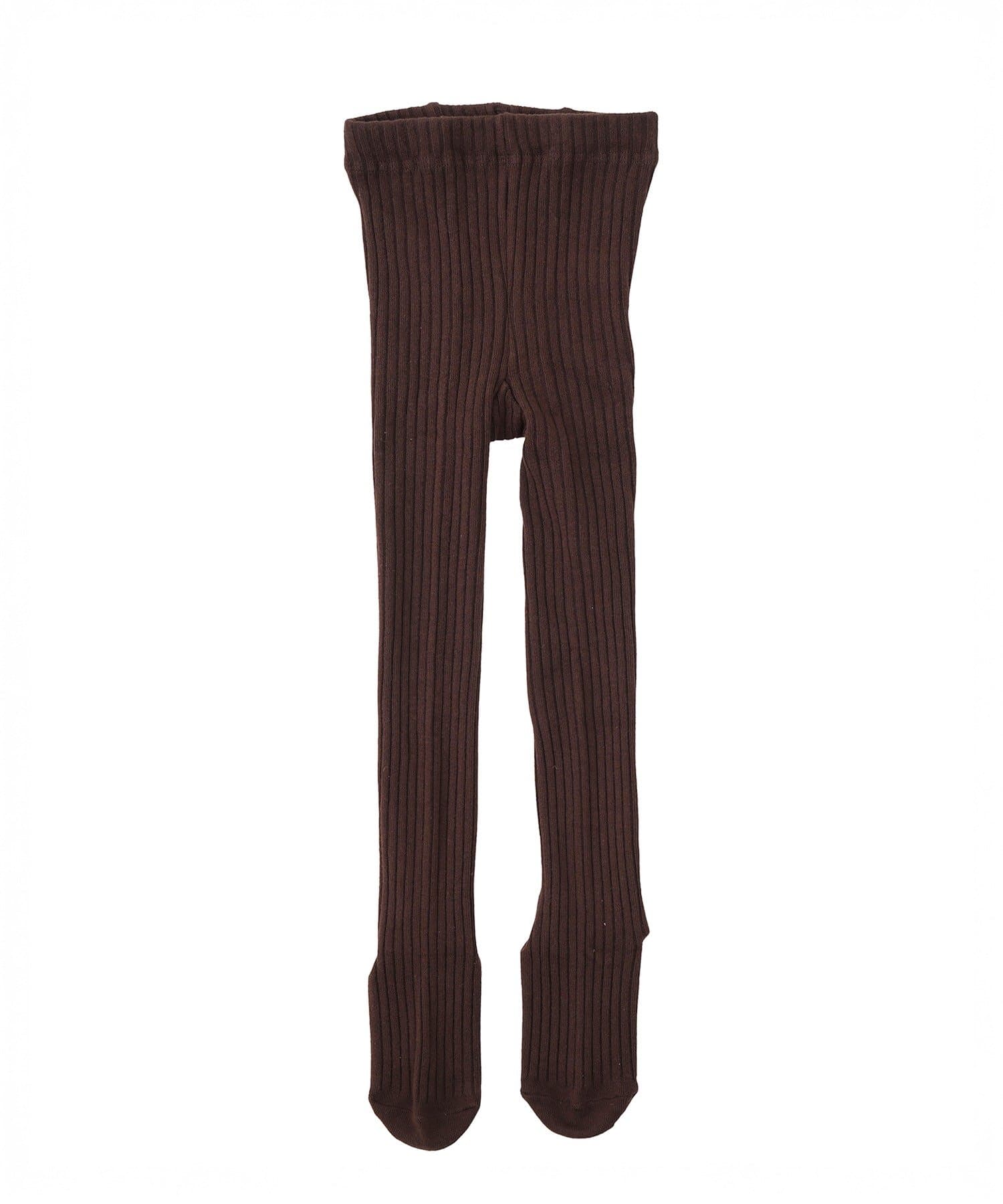 3COINS(スリーコインズ) 《WEB限定商品》リブタイツ:80~90cm