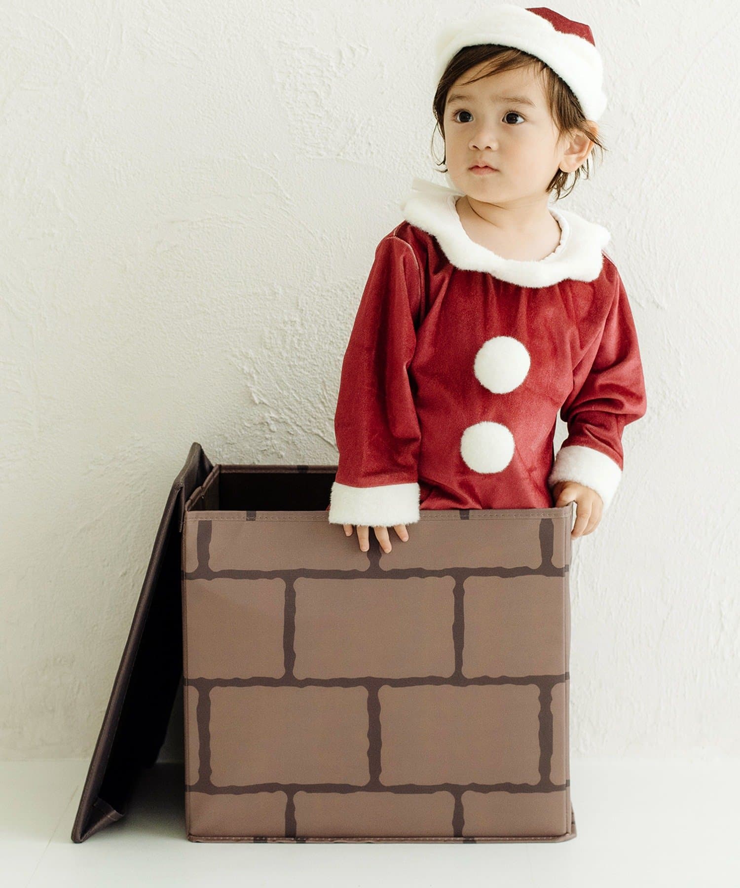 3COINS(スリーコインズ) 収納にもなるえんとつBOX/クリスマス