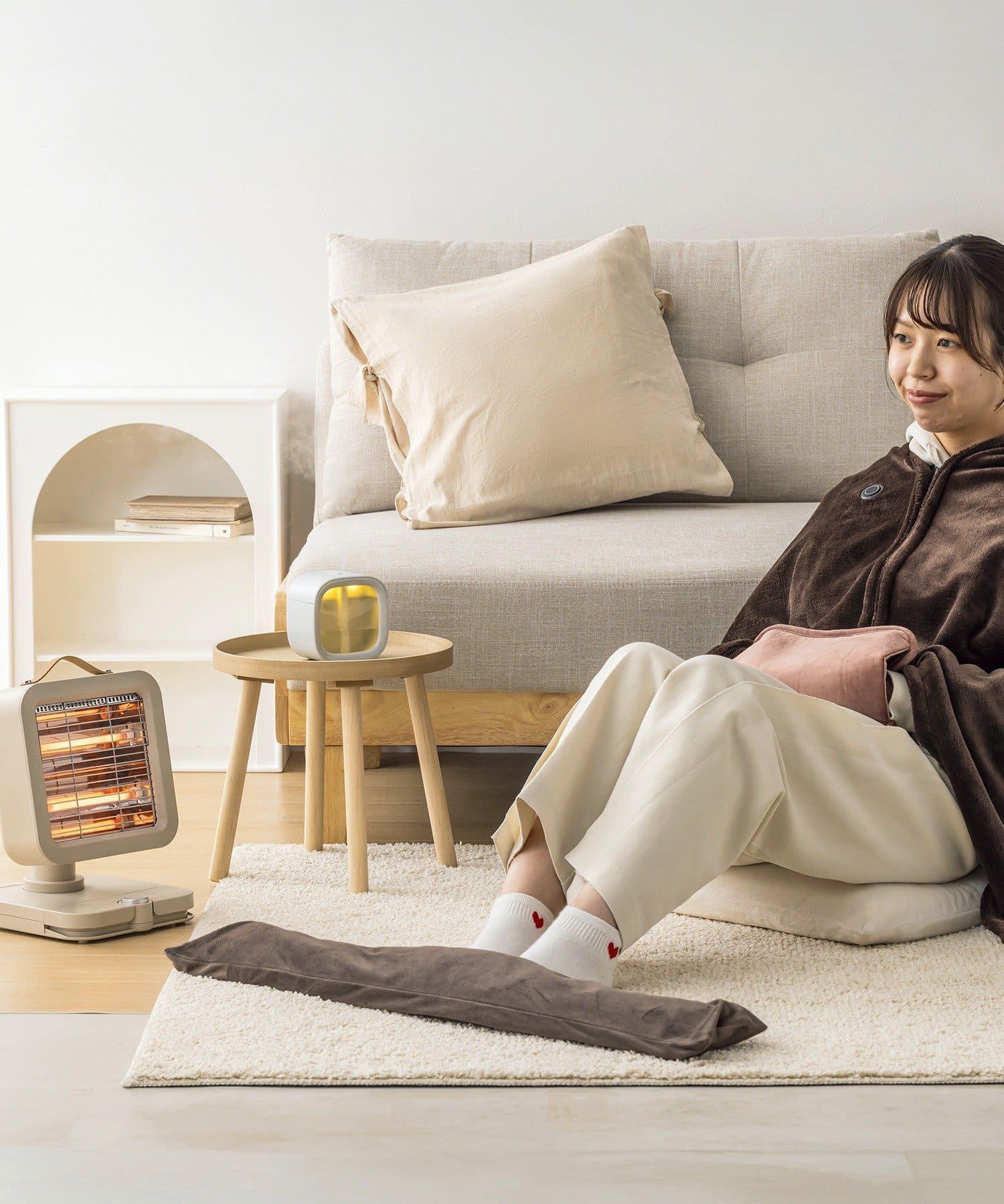 3COINS(スリーコインズ) 蓄熱式湯たんぽロング