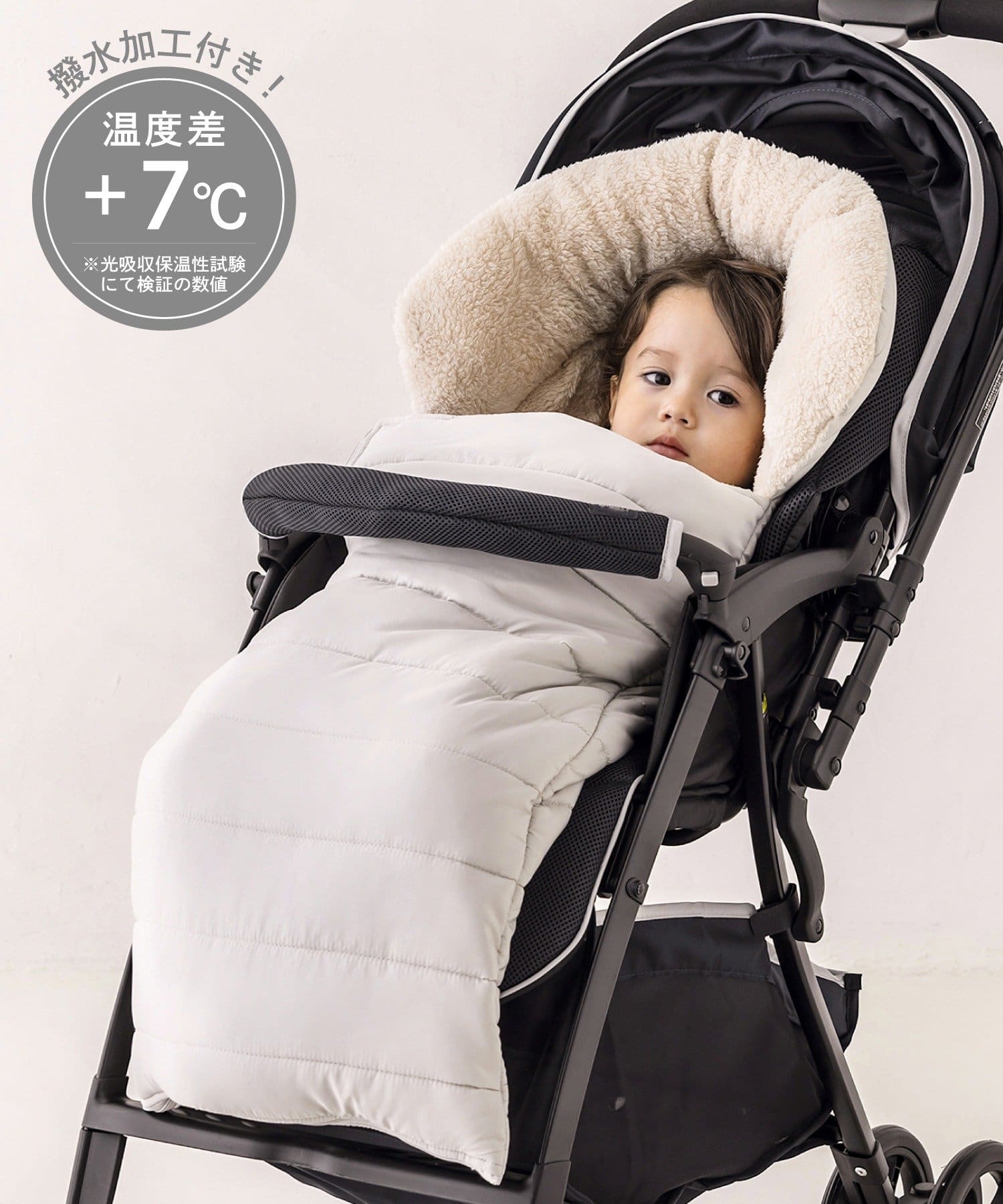 3COINS(スリーコインズ) 《WEB限定カラー》ベビーカーフットマフ