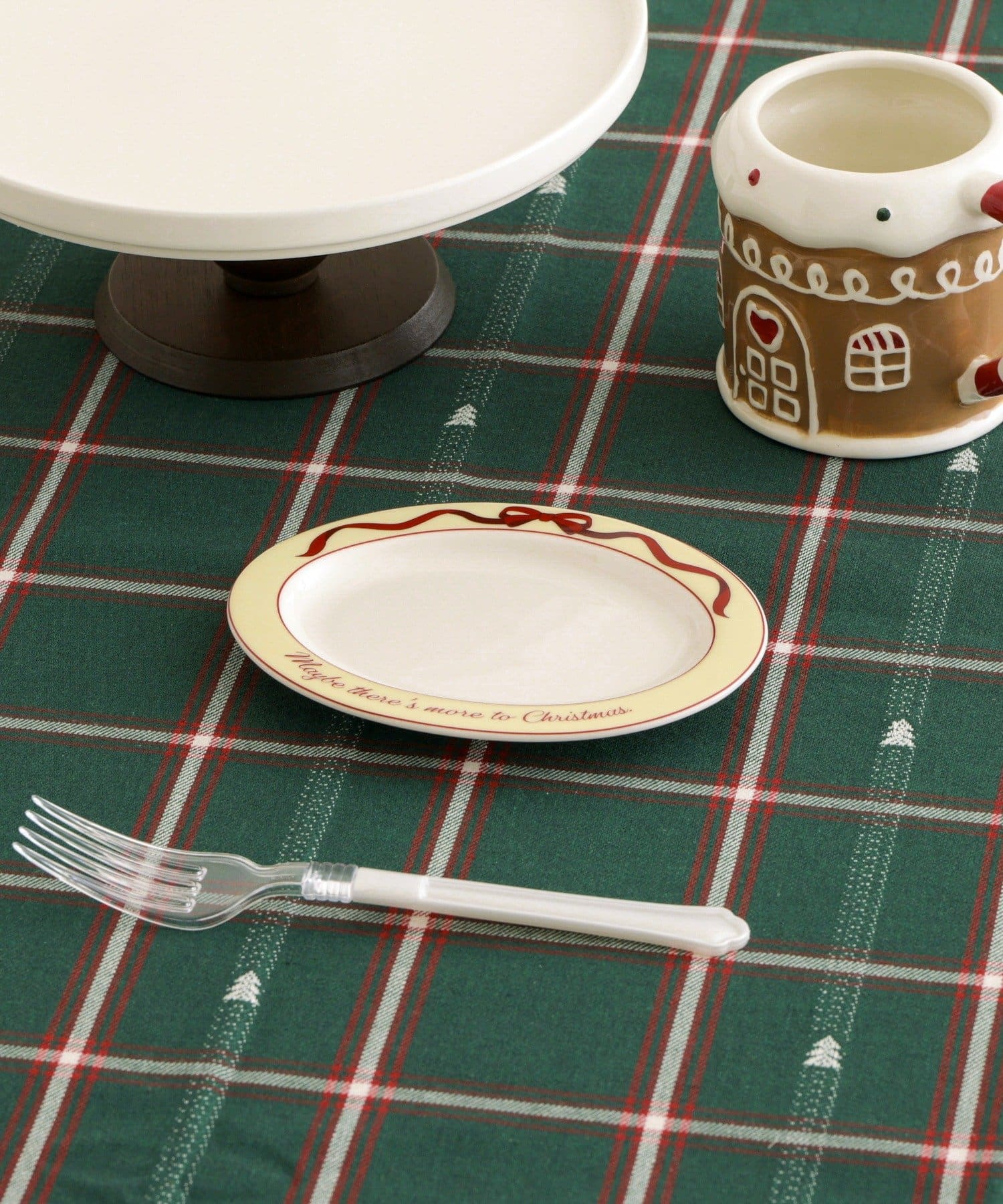 3COINS(スリーコインズ) セラミックオーバル小皿/クリスマス