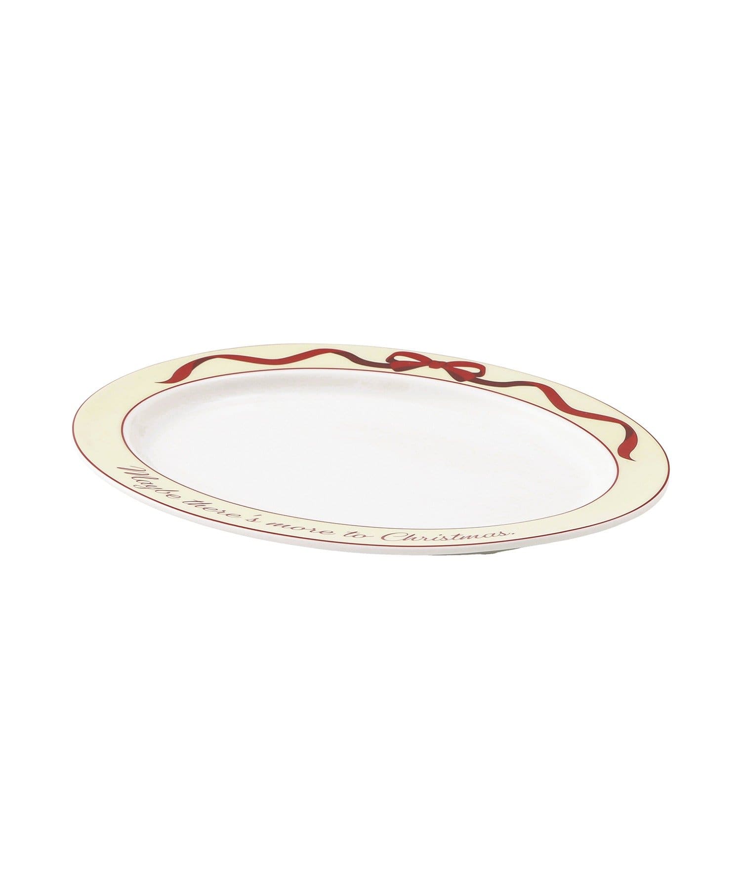 3COINS(スリーコインズ) セラミックオーバルプレート/クリスマス